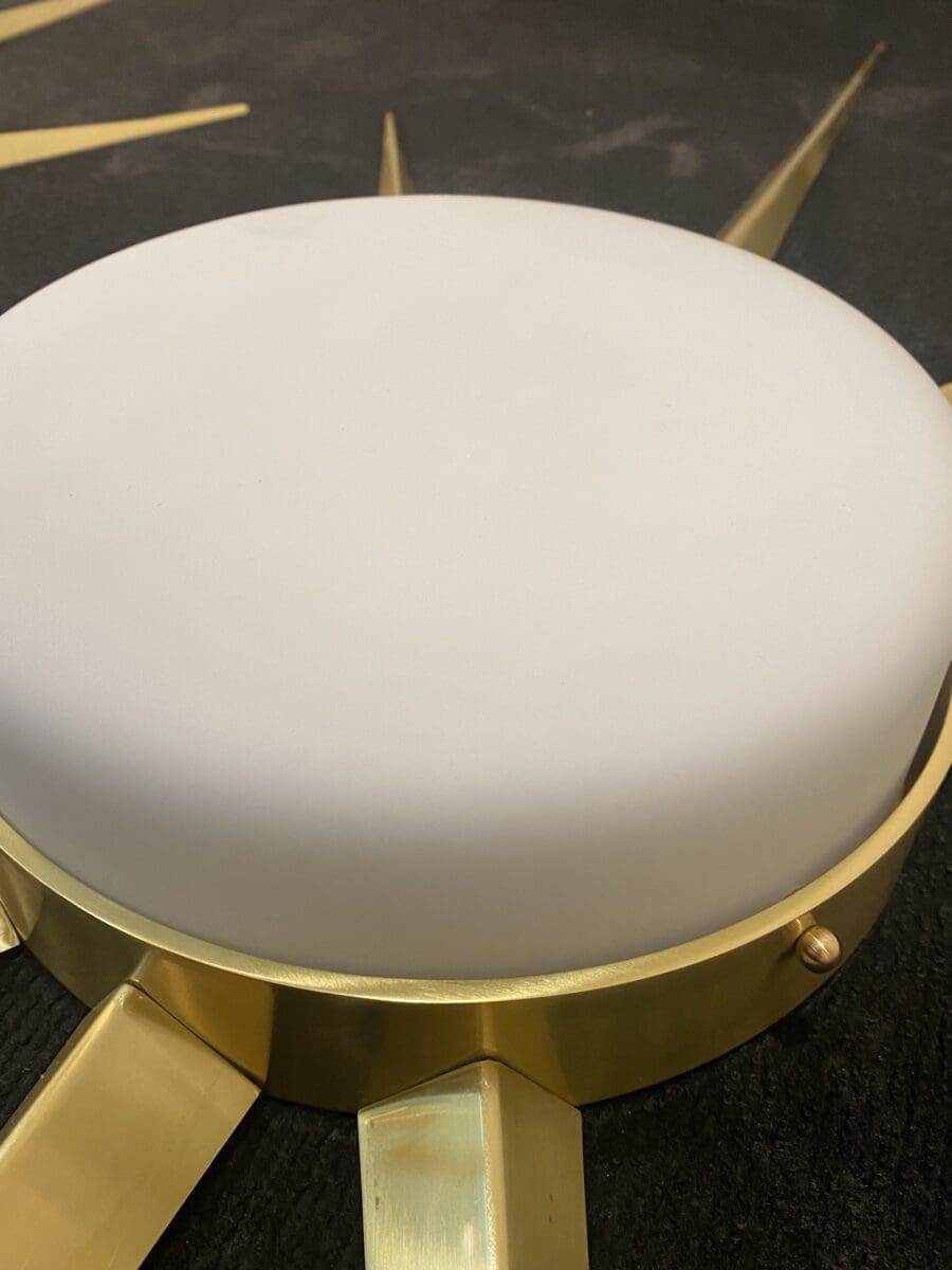 Paire d&rsquo;appliques modernistes à étoile Murano, circa 1970