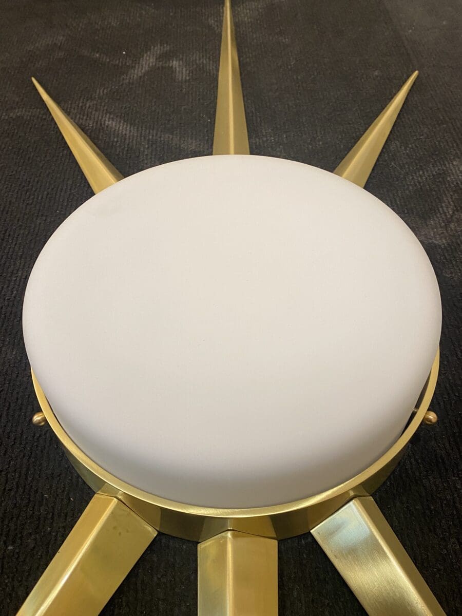 Paire d&rsquo;appliques modernistes à étoile Murano, circa 1970