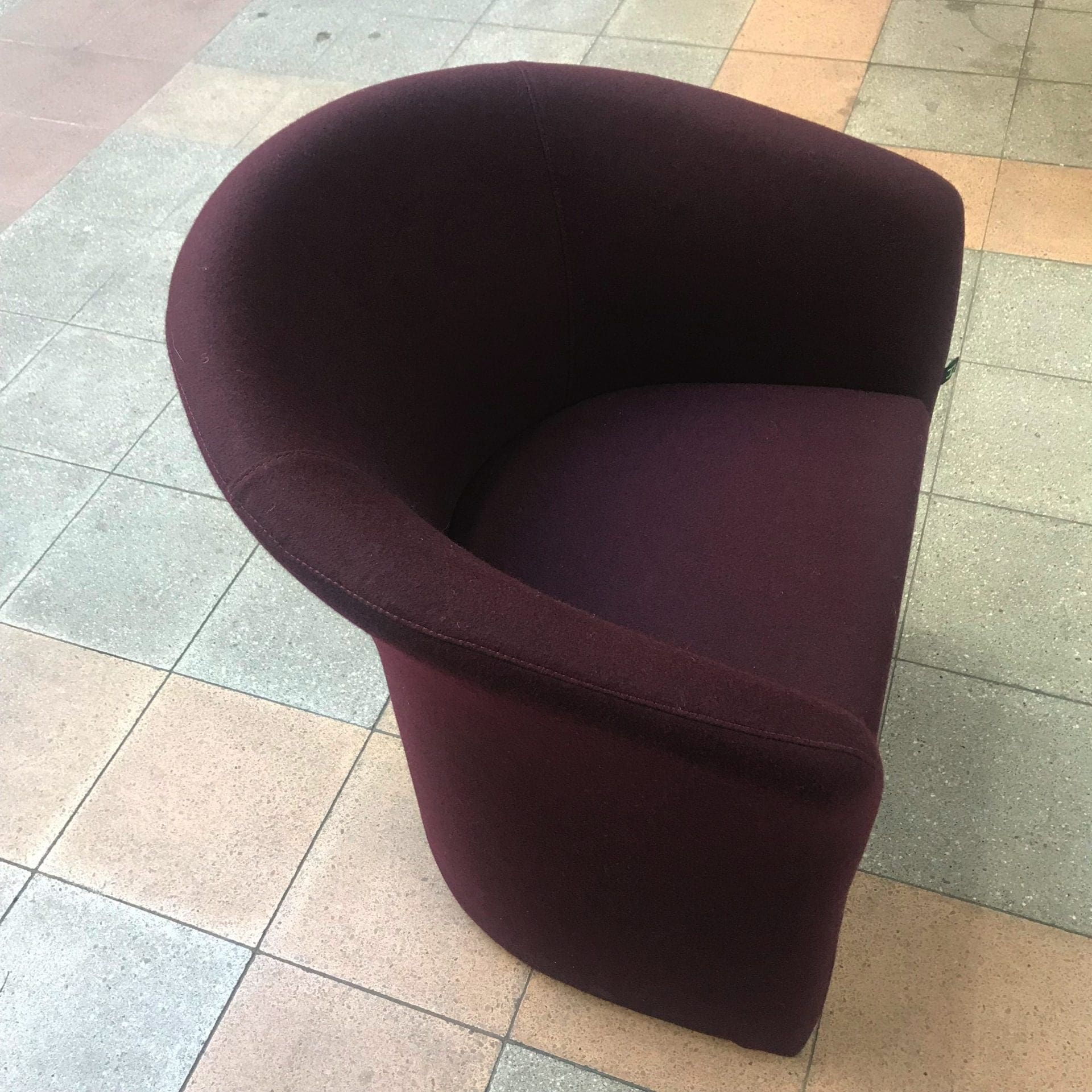 Paire de chauffeuses par Harmonie bordeaux