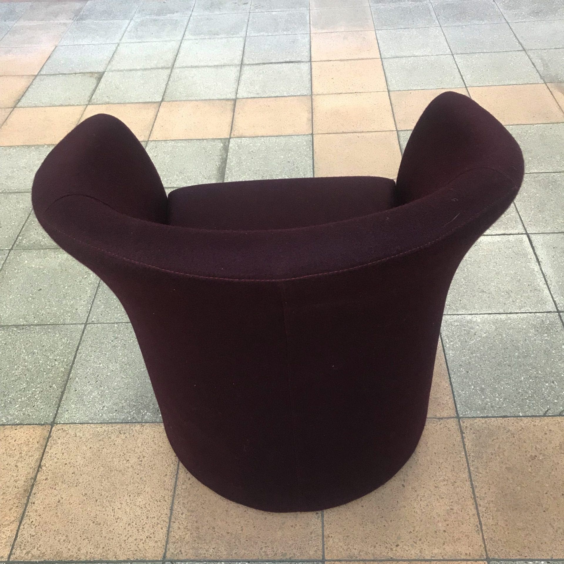 Paire de chauffeuses par Harmonie bordeaux