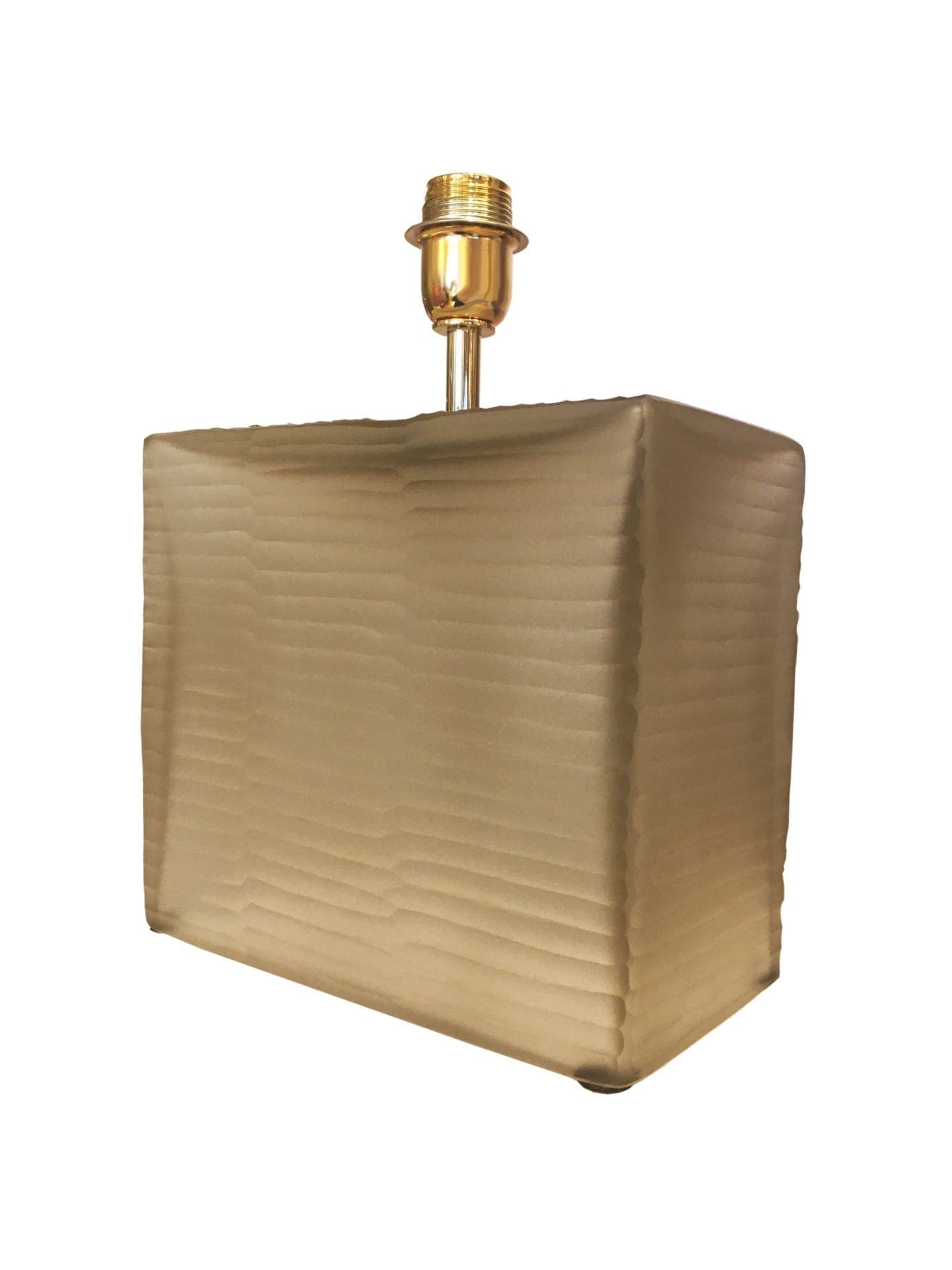 Paire de lampes cube en verre de Murano ambré, Italie 1990