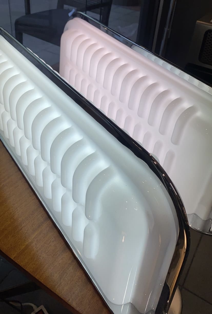 Paire de lampes Elledue Fiberglas par Ettore Sottsass pour Poltronova, Italie, 1970s