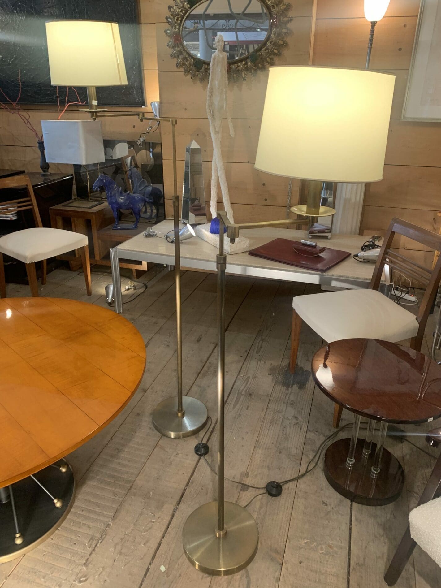 Paire de Liseuses Articulées en Laiton de la Maison Baguès – Circa 1960