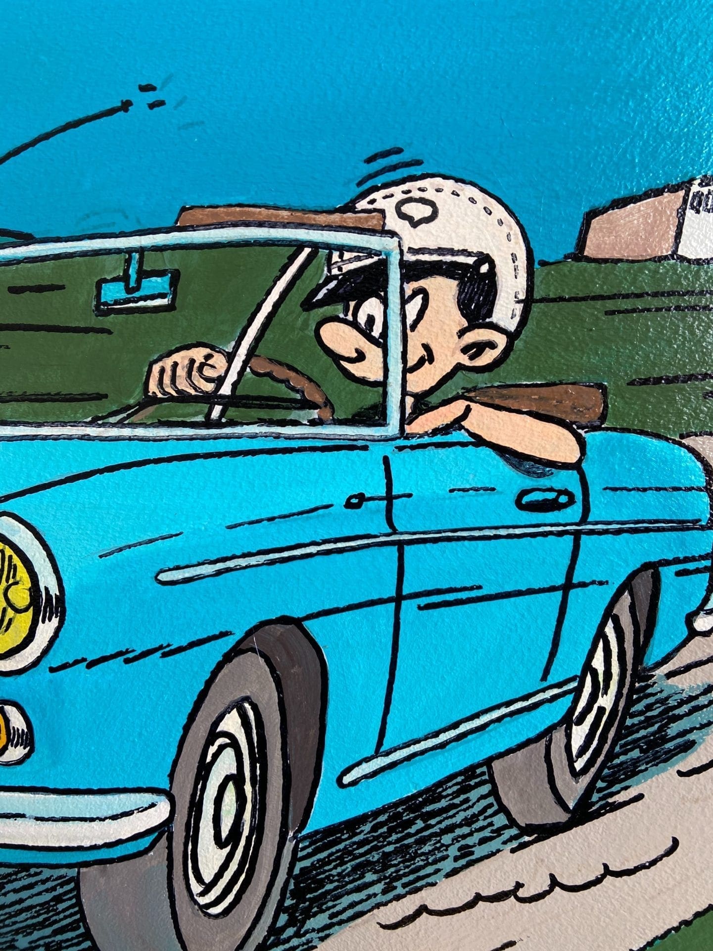 Vinc – Panneau de signalisation Spirou