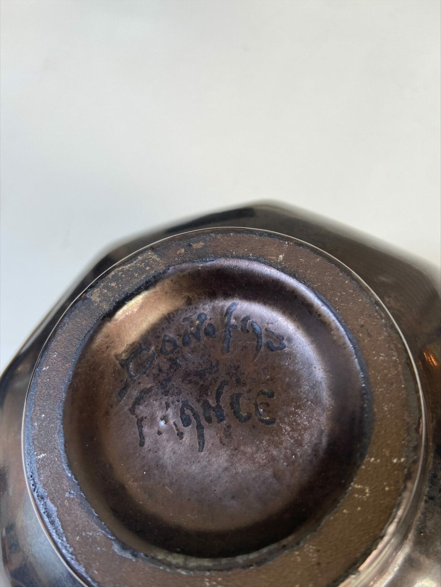 Paul Ami Bonifas – Paire de pots en terre lustrée noire