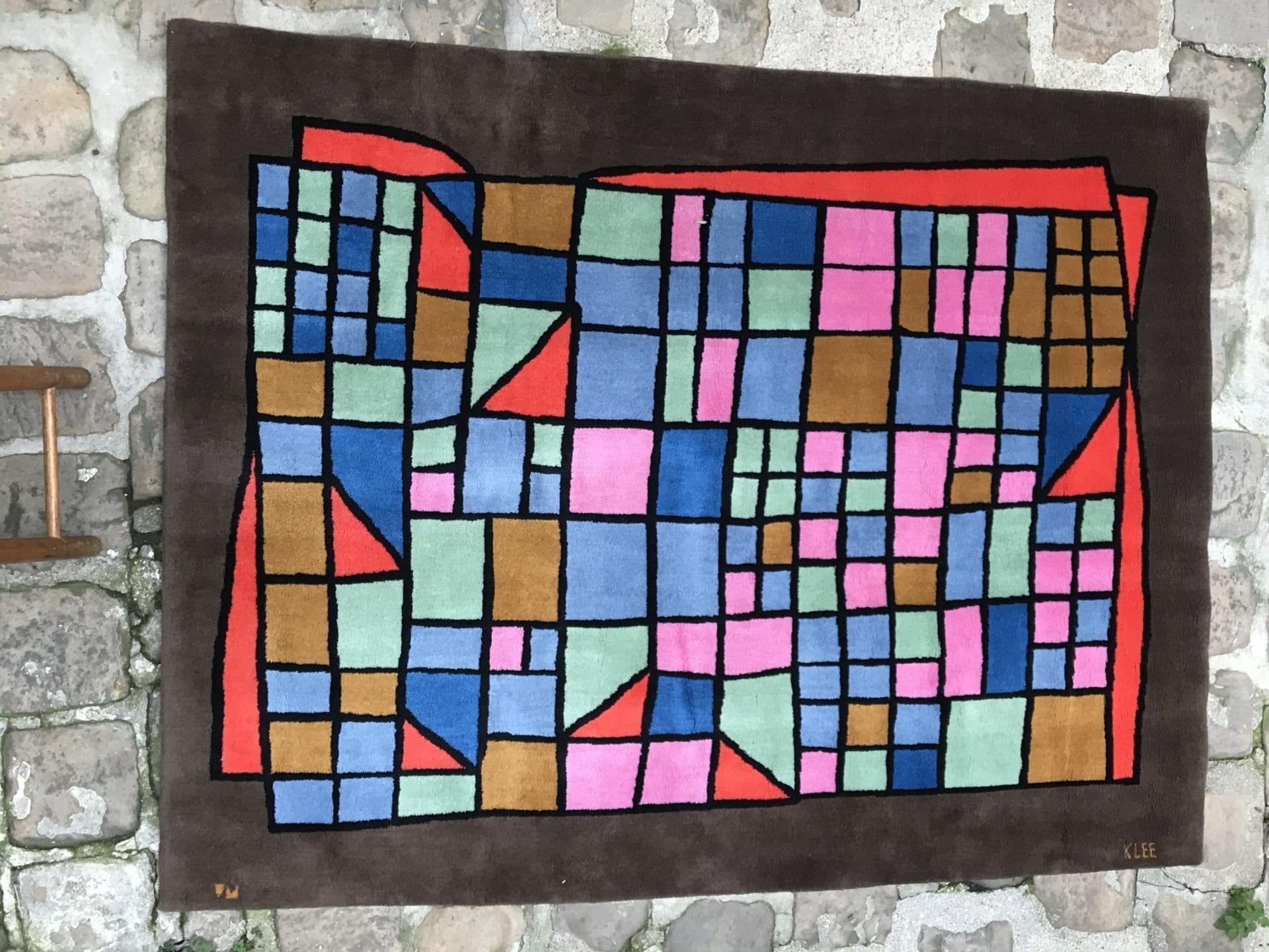 Tapis Exceptionnel signé Paul Klee – Circa 1970