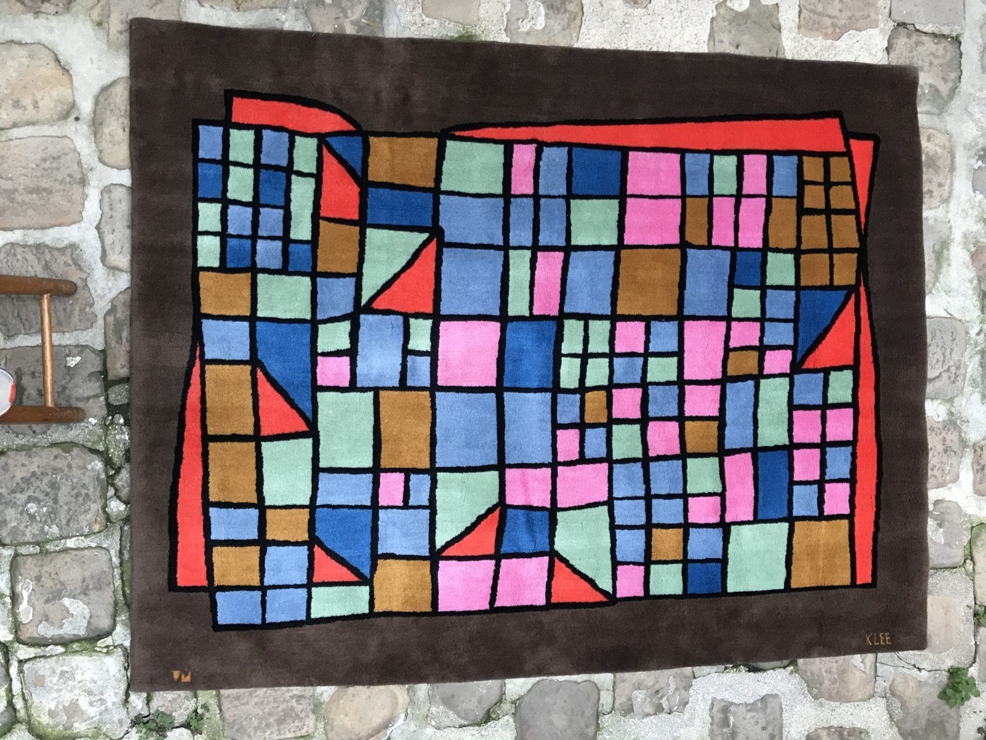 Tapis Exceptionnel signé Paul Klee – Circa 1970