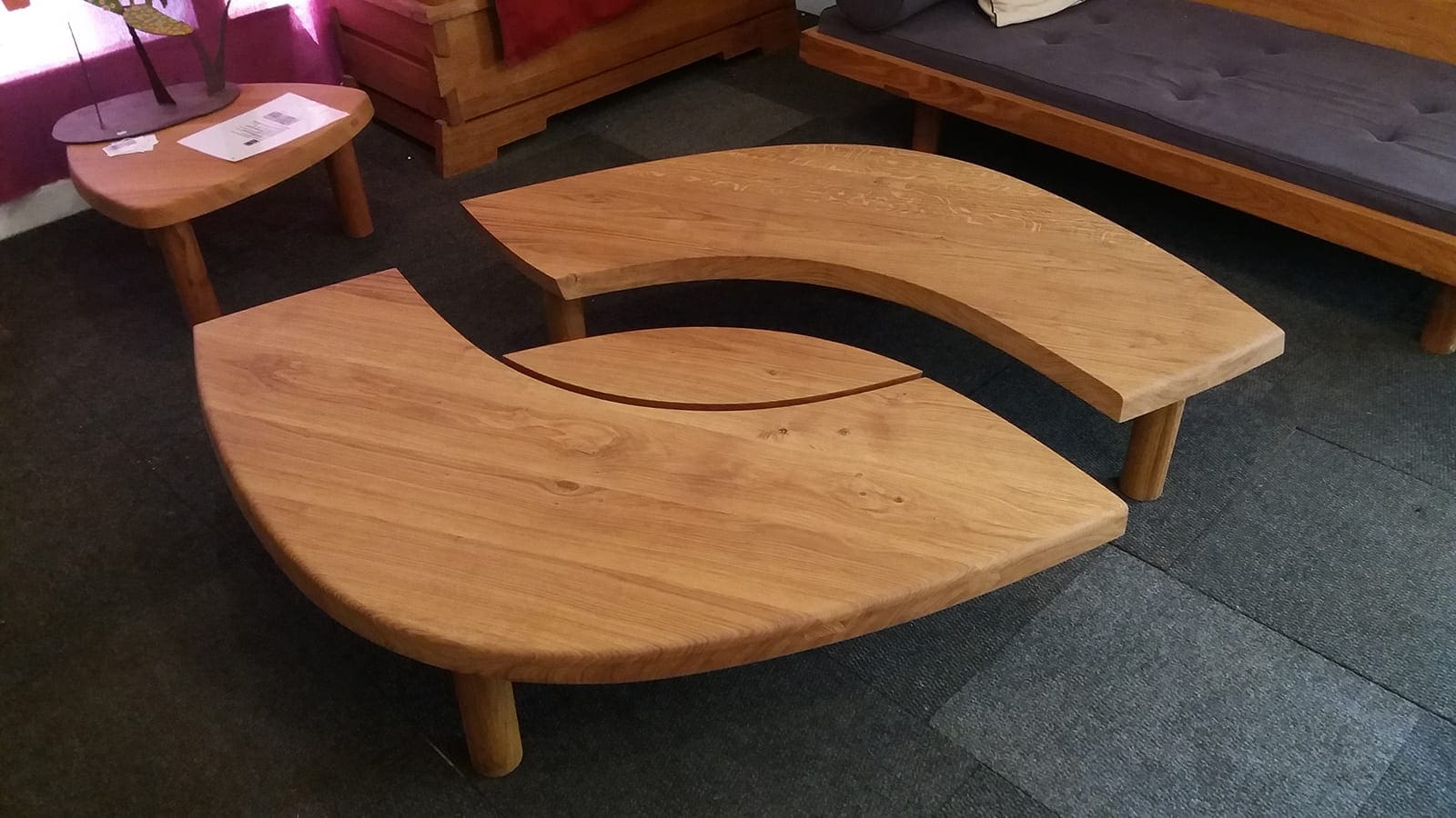 Pierre CHAPO – Table basse T22 dit oeil – 1972