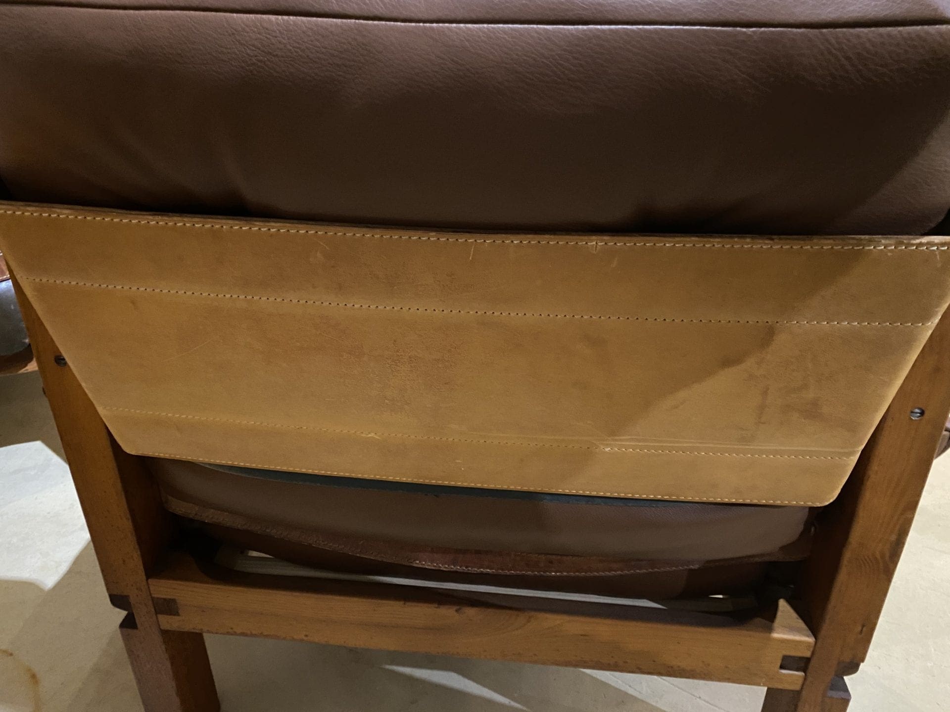 Fauteuil Design Pierre Chapo S15 en Orme et Cuir Connolly Occasion