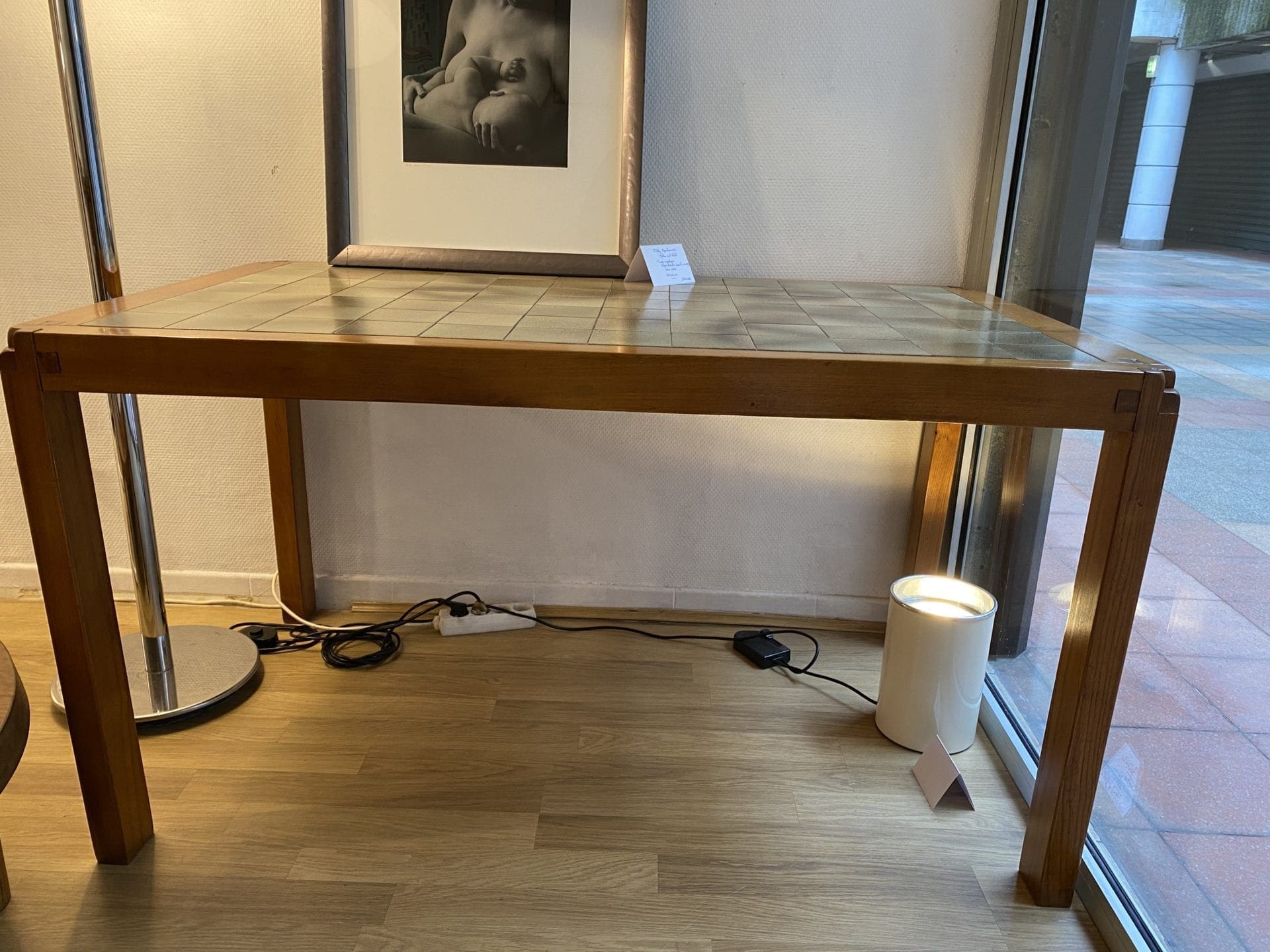 Table T18 par Pierre Chapo – Design Authentique en Orme et Céramique, 1972