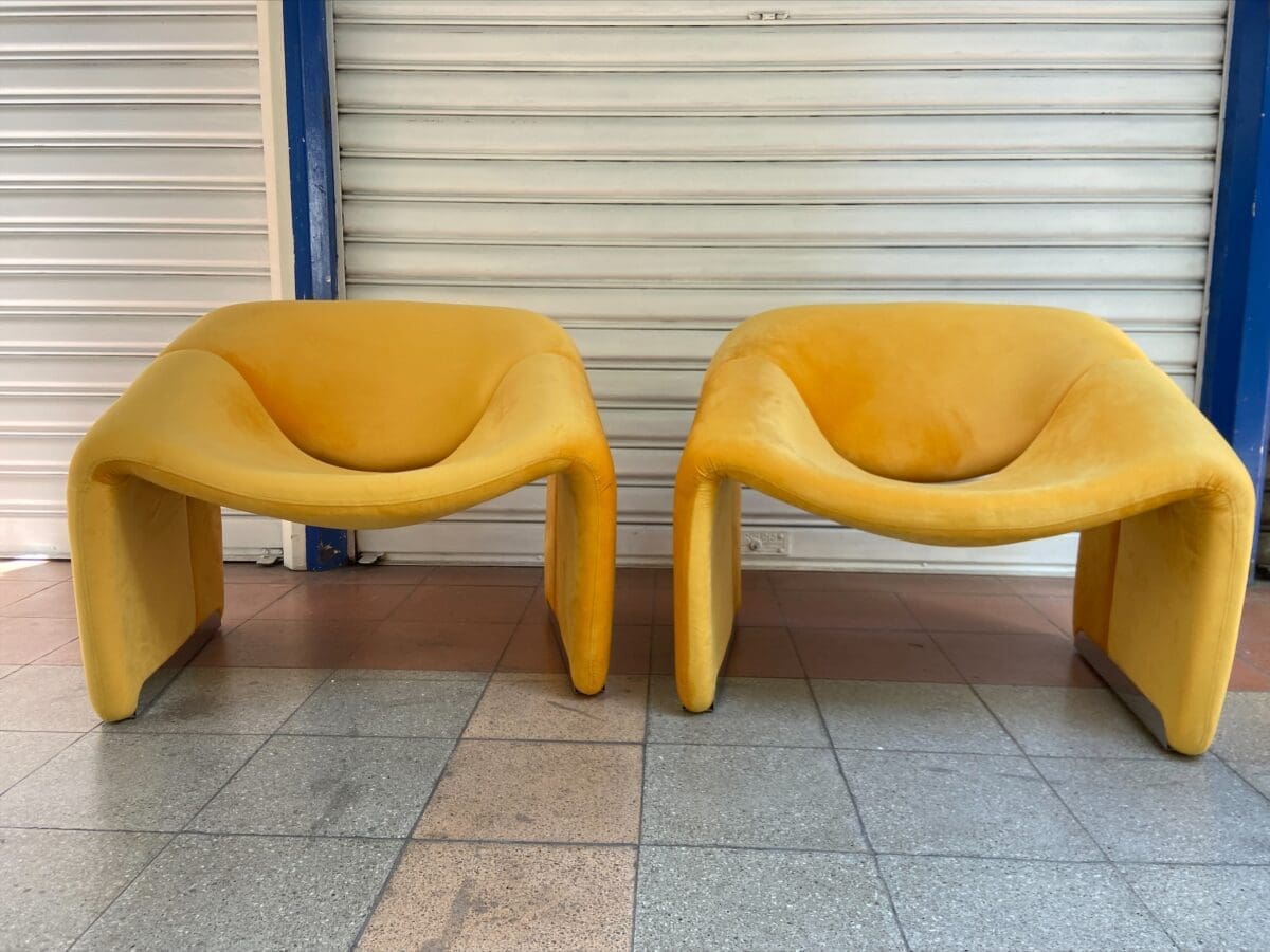 Fauteuils Groovy F598 dans le style de Pierre Paulin, édition hollandaise contemporaine (2021)