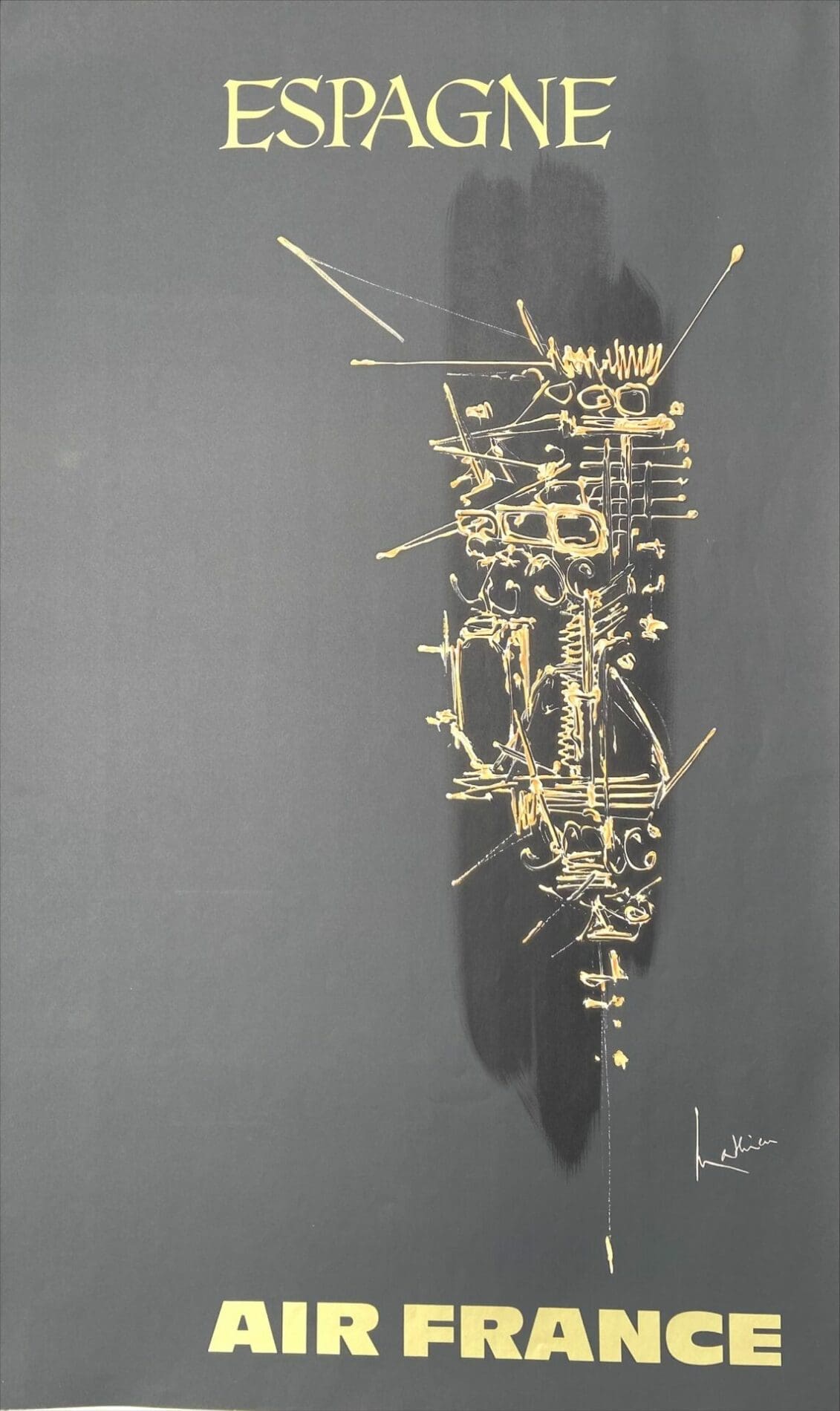 Georges Mathieu – Portfolio complet 14 affiches Air France