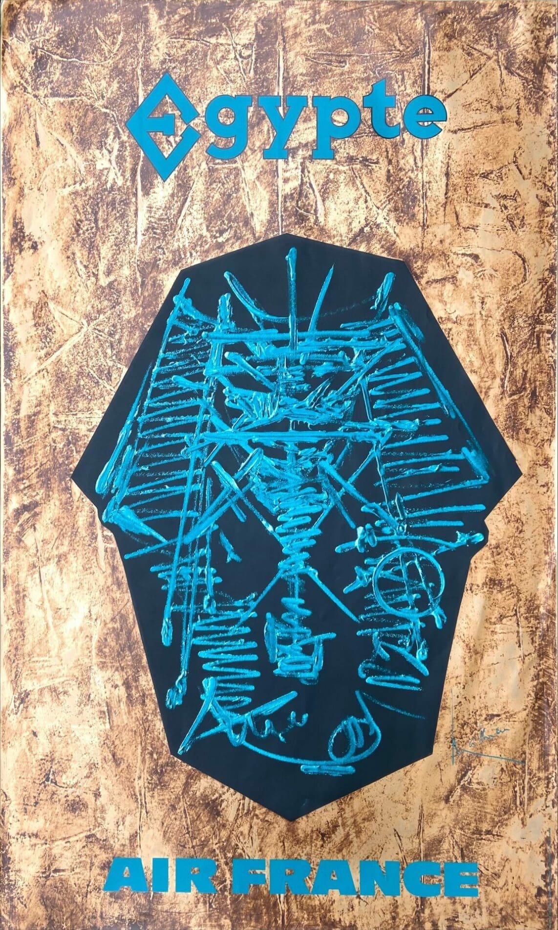 Georges Mathieu – Portfolio complet 14 affiches Air France