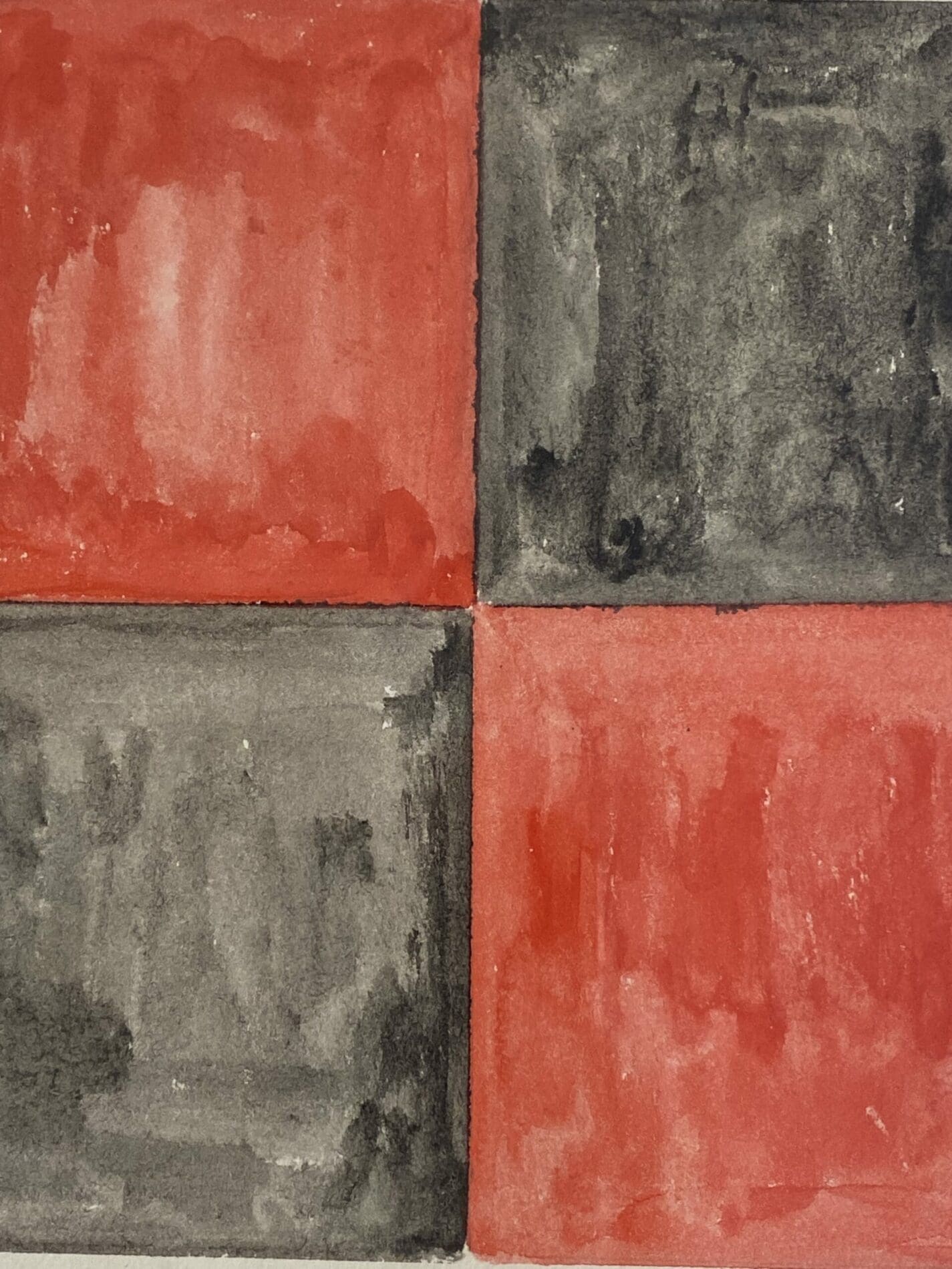 Rare peinture de Sonia Delaunay – Gouache sur papier