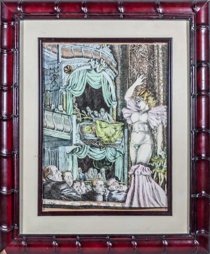 Reginald Marsh – Burlesque Dancer, 1946