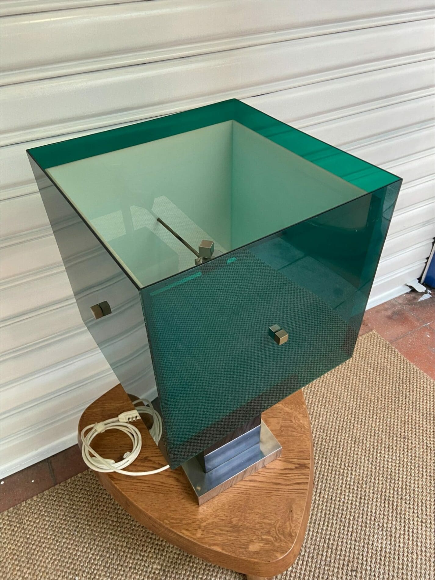 Roméo Réga – Paire de lampes verte