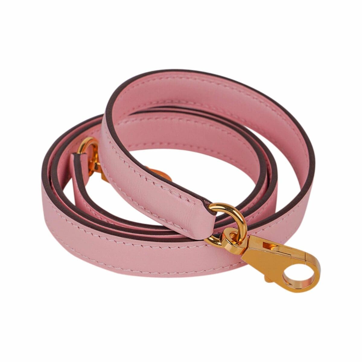 Sac Hermès Kelly 28 rose Sakura cuir Swift