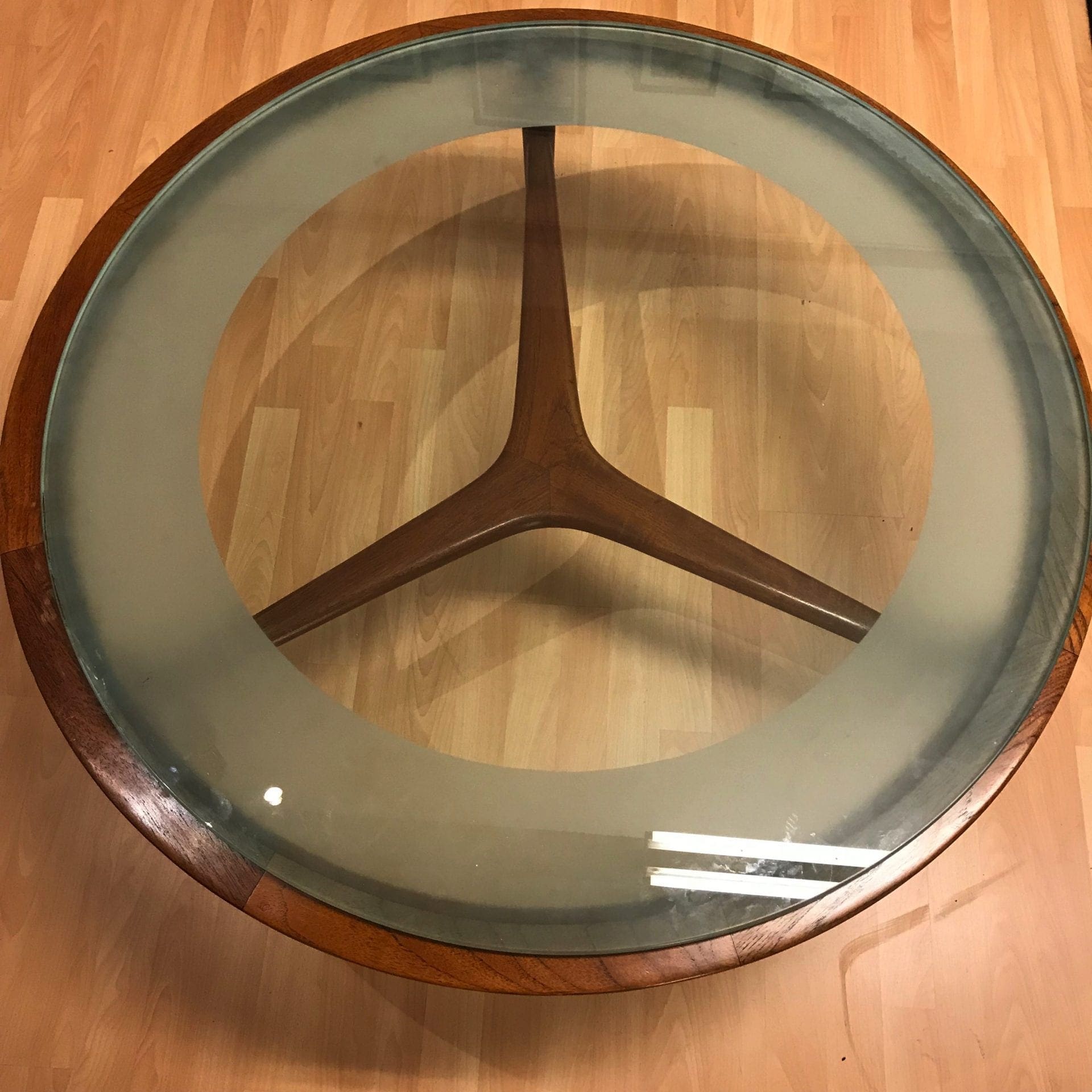 Table basse en teck, design scandinave, circa 1960