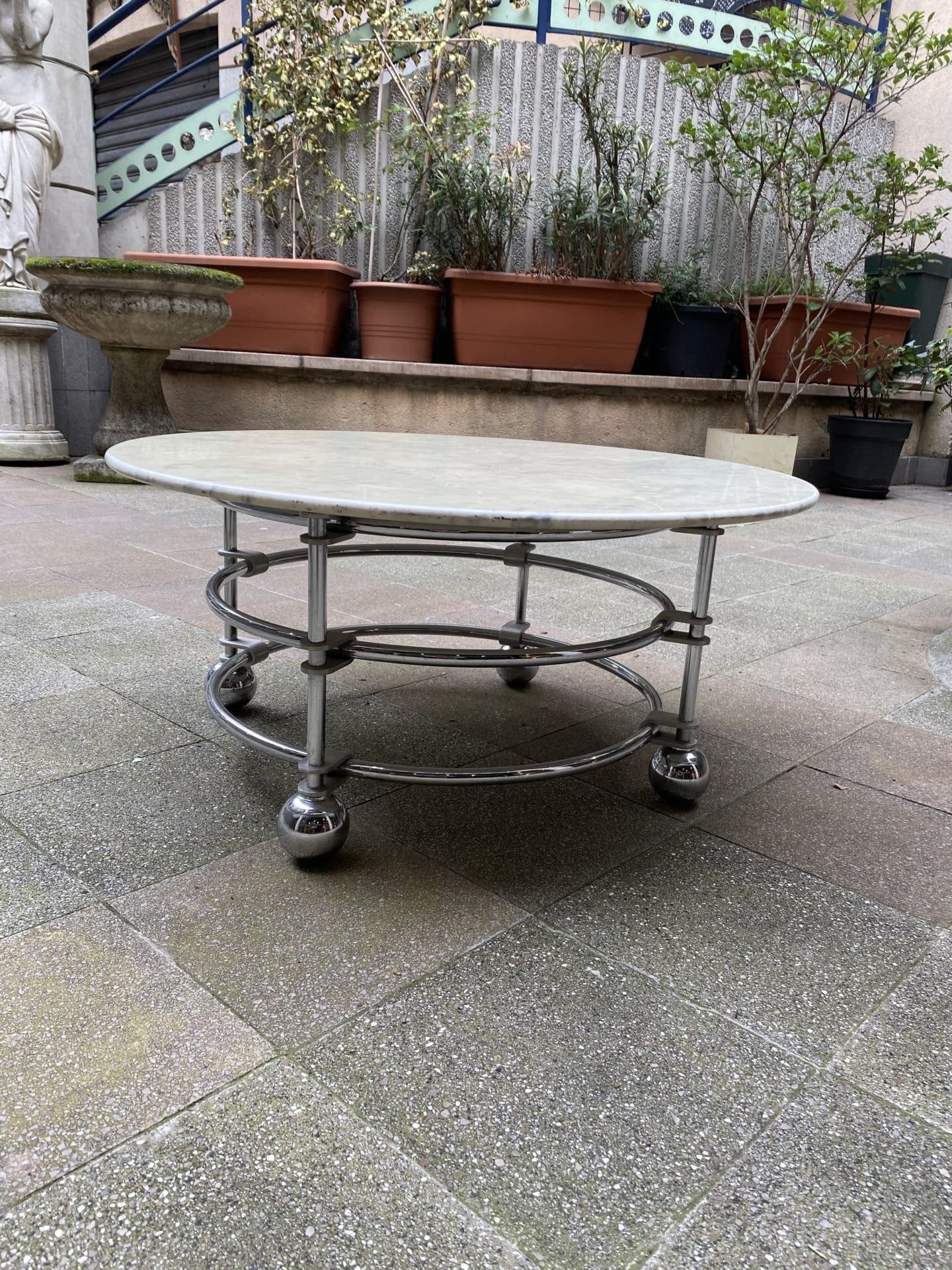 Table basse – Mobilier design américain – marbre ou verre