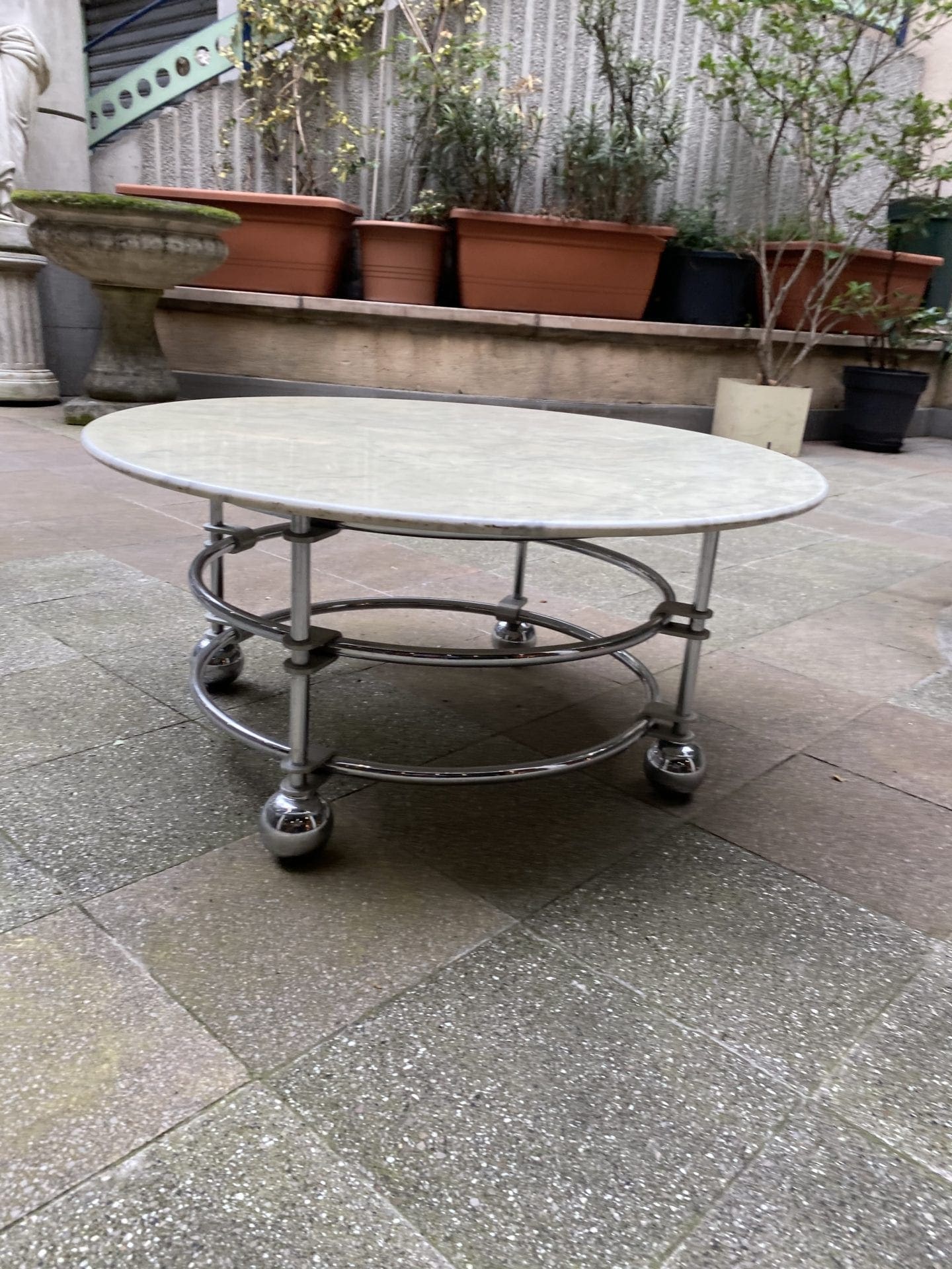 Table basse – Mobilier design américain – marbre ou verre