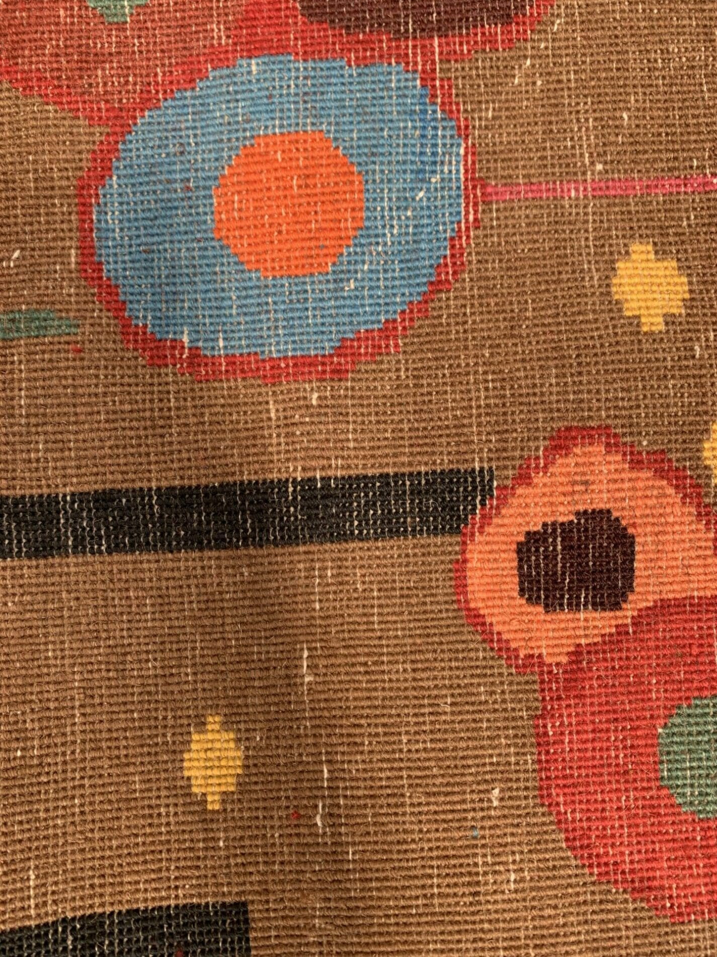 Tapis d&rsquo;après Max Ernst, laine nouée main circa 2015