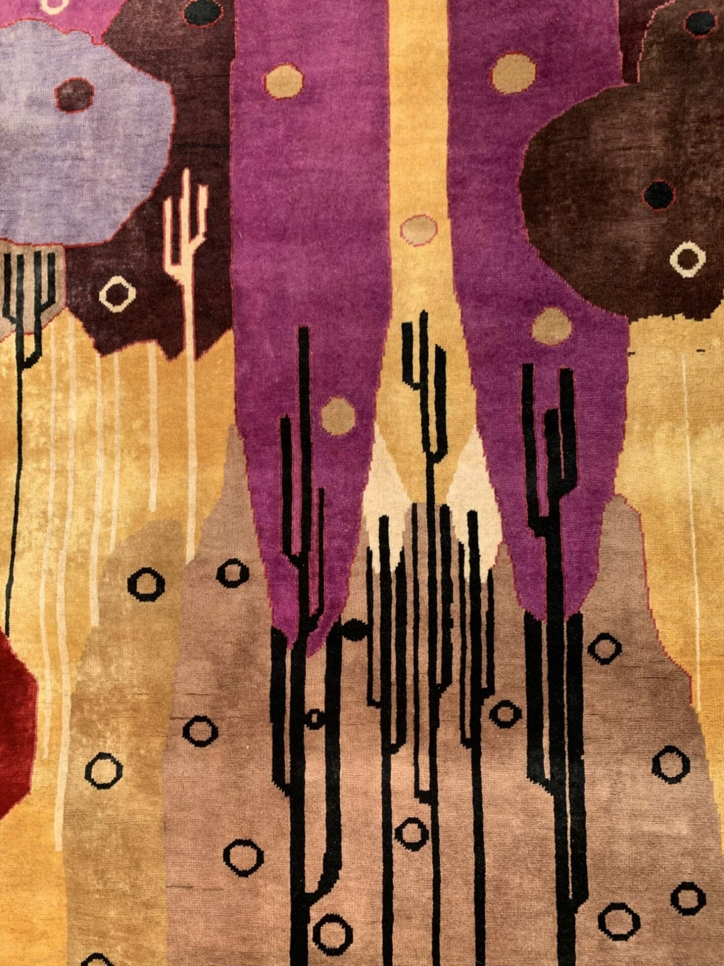 Tapis d&rsquo;après Max Ernst, laine nouée main circa 2015