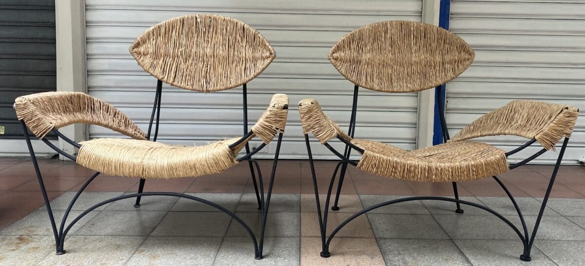 Tom Dixon pour Cappellini – Paire de Banana Chair Occasion