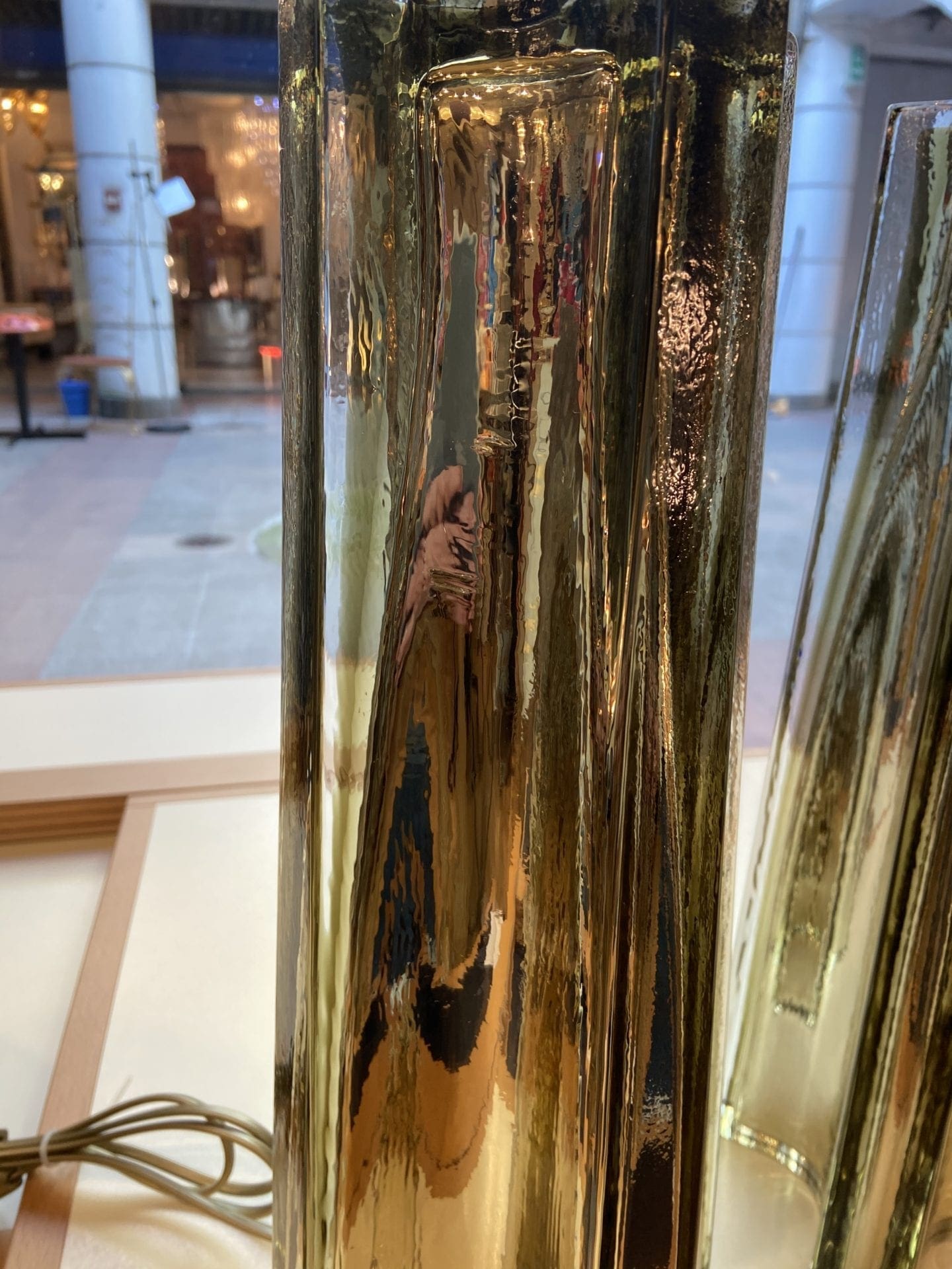 Stephano Toso – Paire de lampes Cross – Verre de Murano