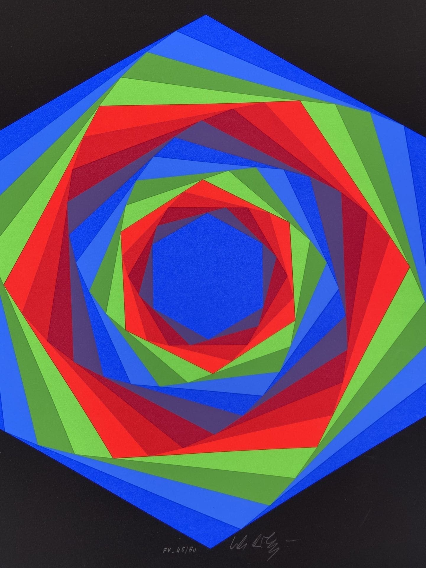 Vasarely – Cinétique 7, Sérigraphie