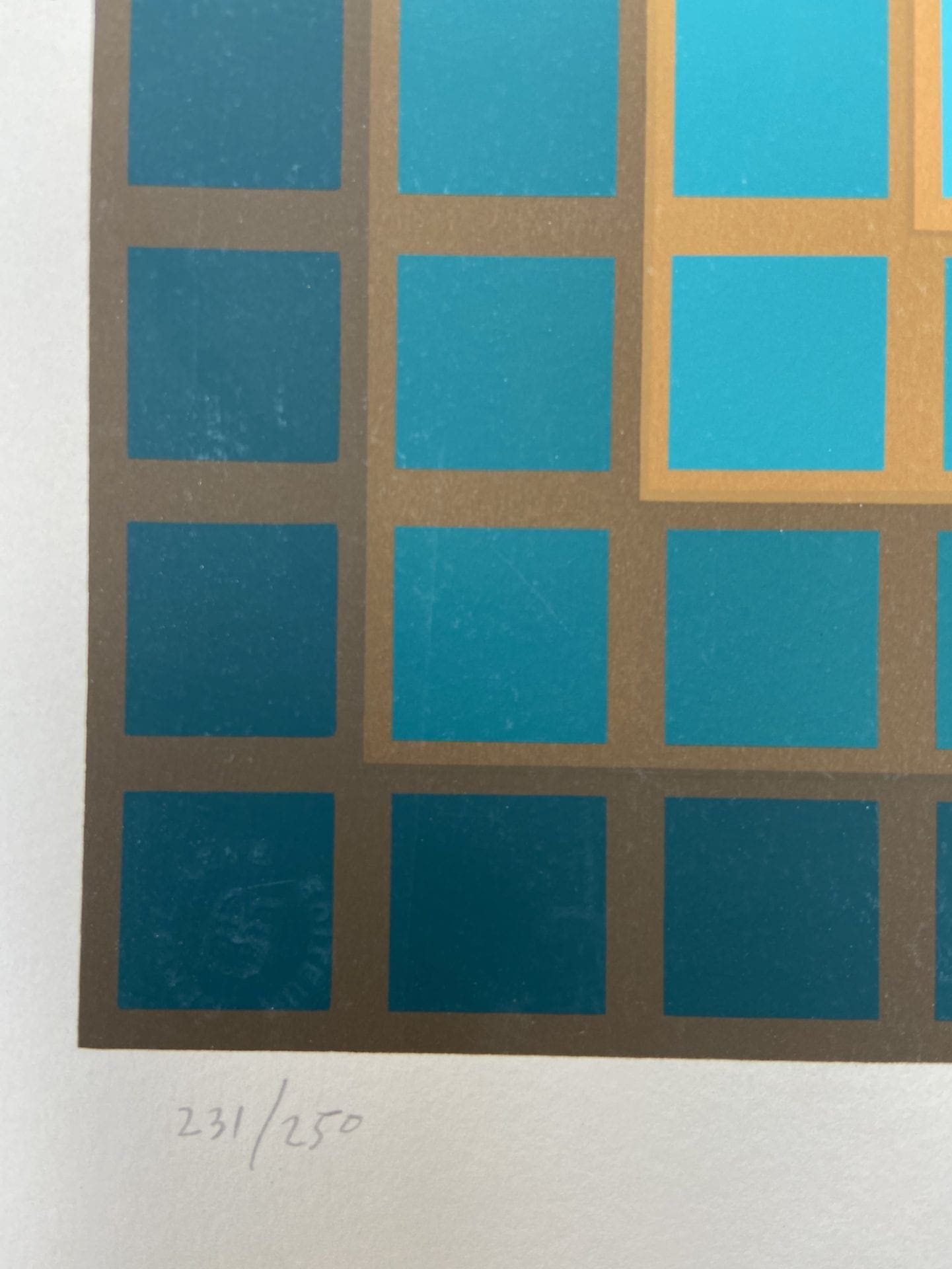 Vasarely – Cinétique 5, Sérigraphie (1965)