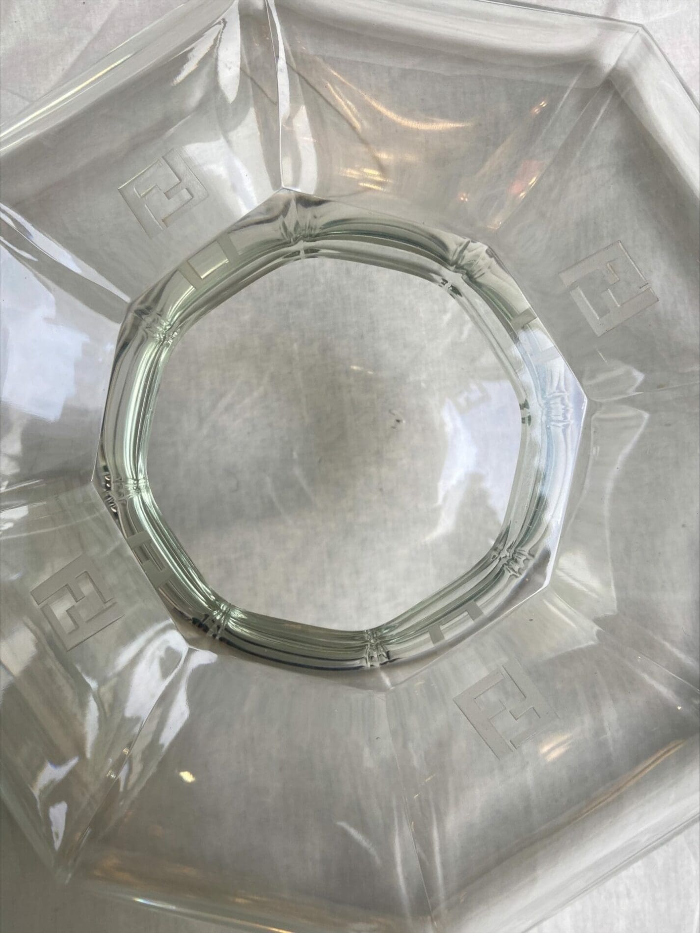 Vase en verre de Murano Fendi