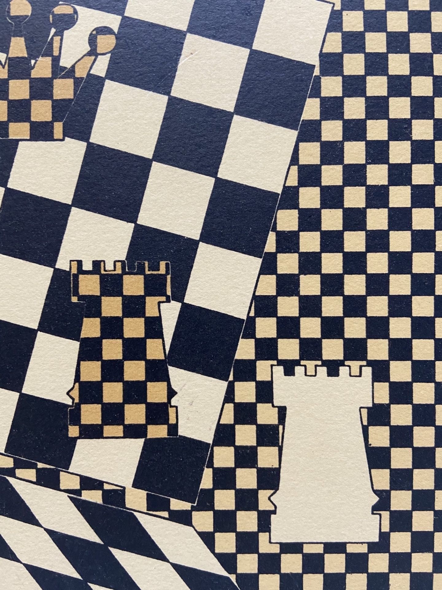 Victor Vasarely – L’Échiquier – 1935-  lithographie signée