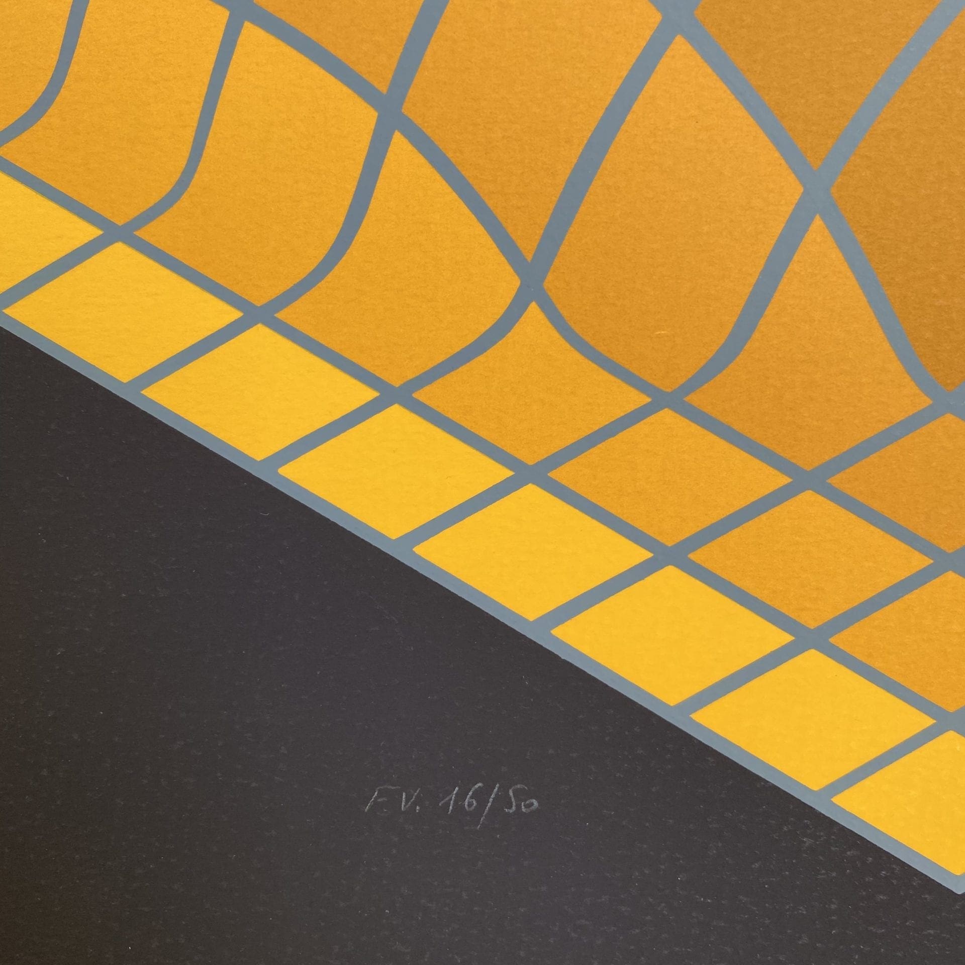 Victor Vasarely – Structure géométrique (1974)