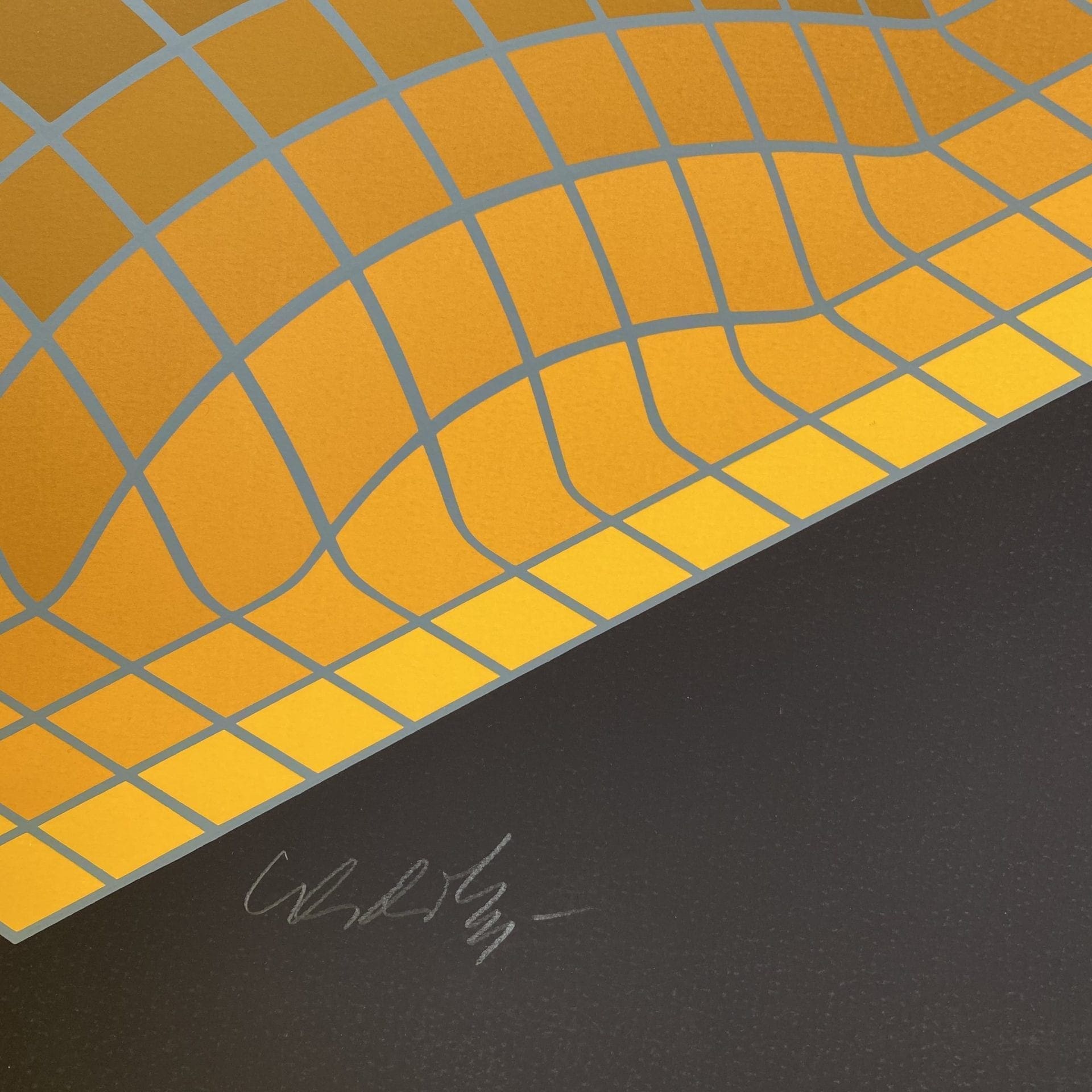 Victor Vasarely – Structure géométrique (1974)