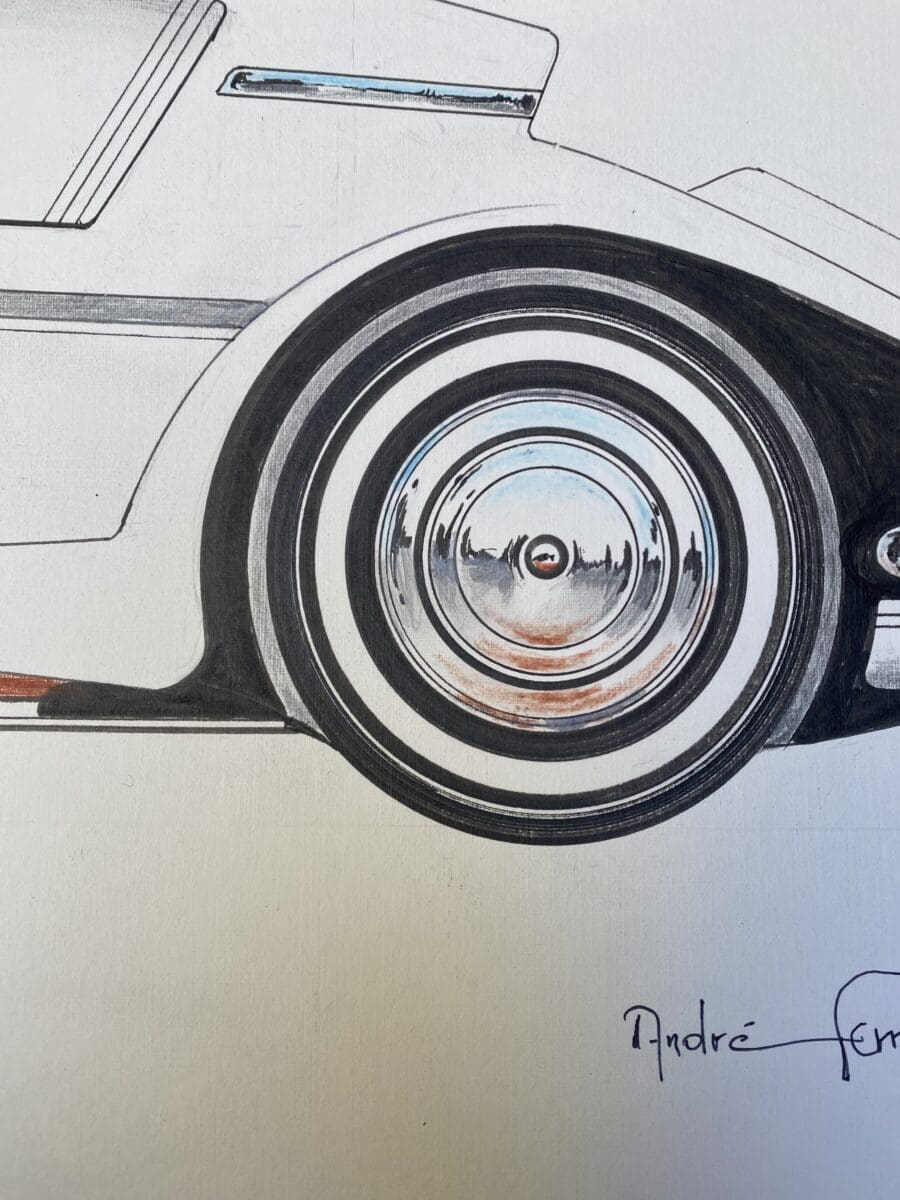 Dessin Voiture Lagonda – André Ferrand