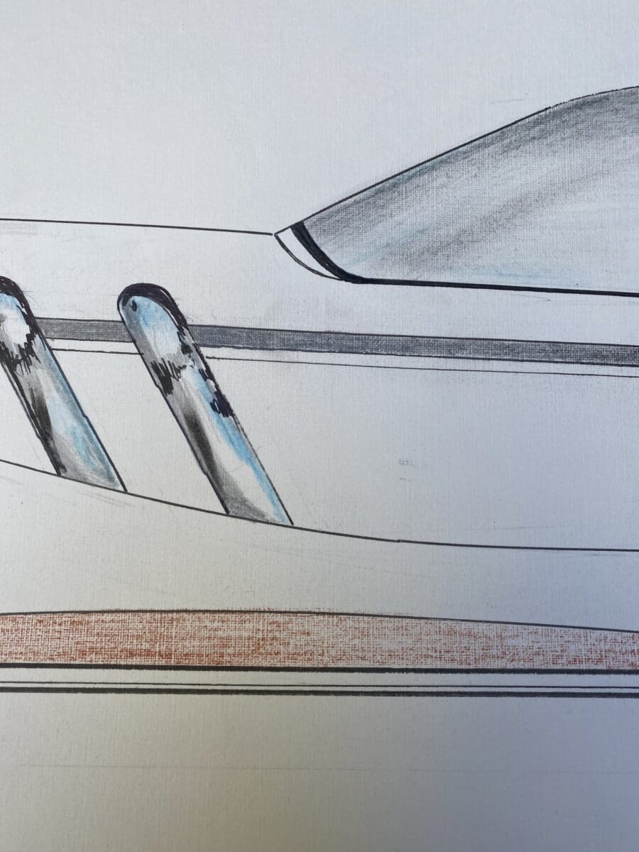 Dessin Voiture Lagonda – André Ferrand