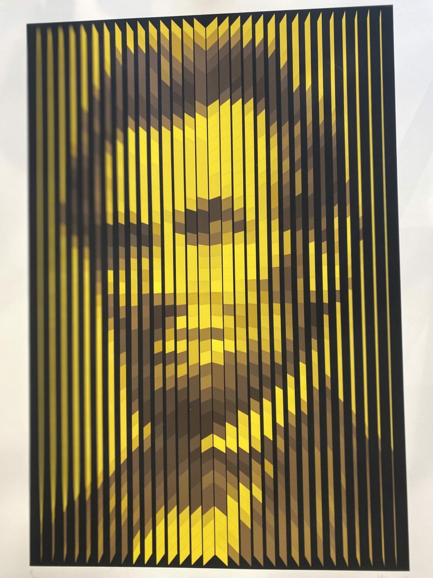 YVARAL – « Abraham Lincoln » Sérigraphie en couleurs sur papier vélin