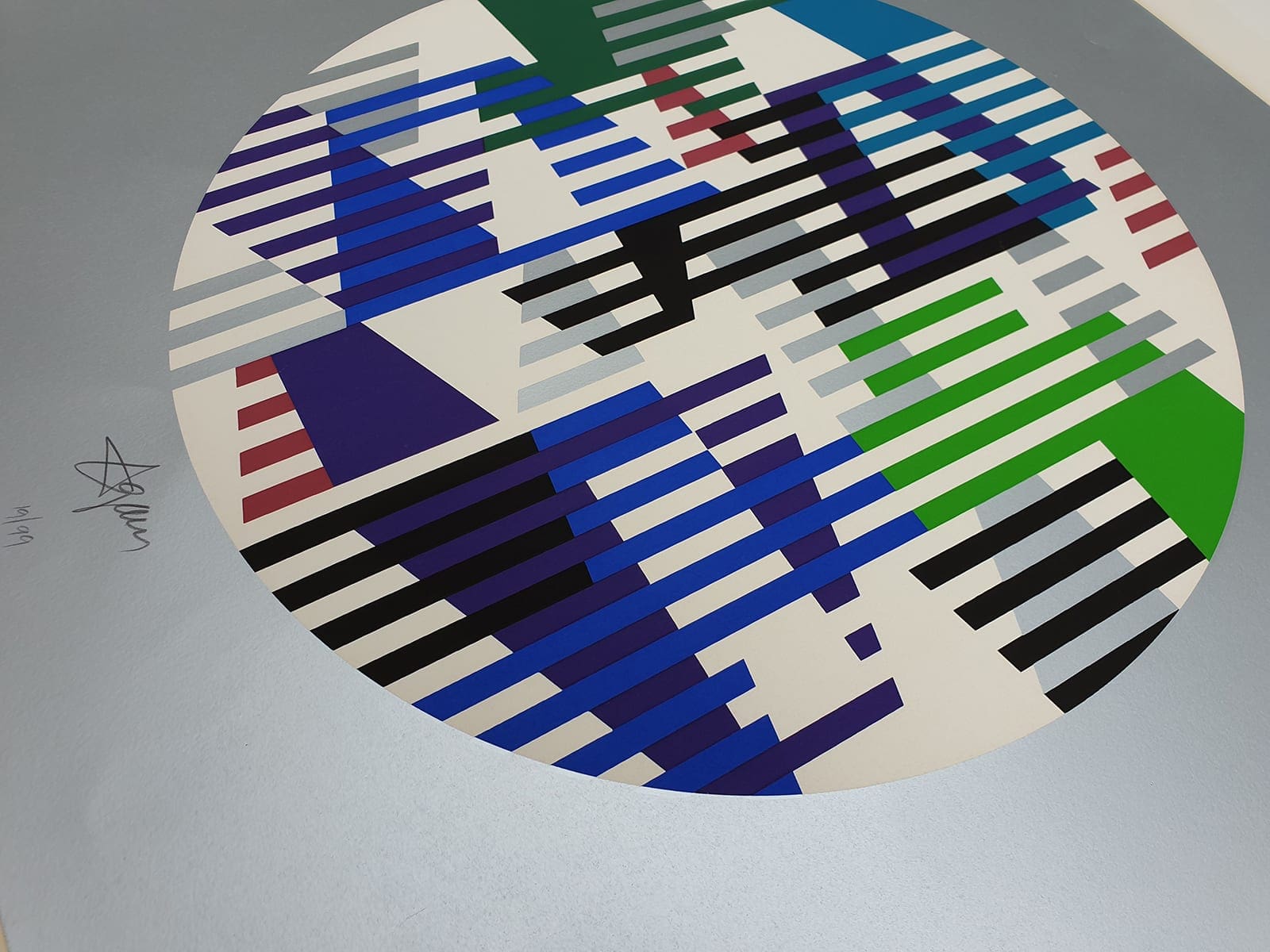 Yaacov AGAM – Untitled silver, 1979 – Sérigraphie signée