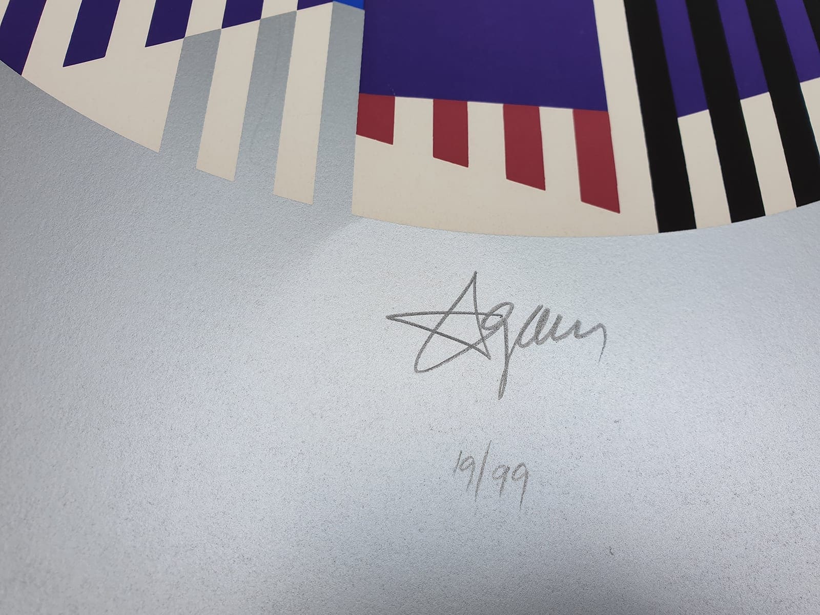 Yaacov AGAM – Untitled silver, 1979 – Sérigraphie signée