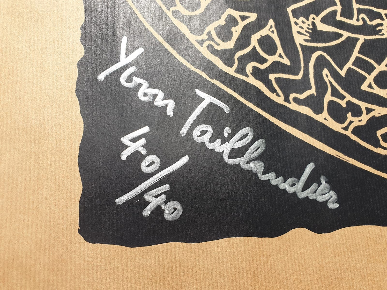 Yvon Taillandier – Tribal noir, sérigraphie (2018)