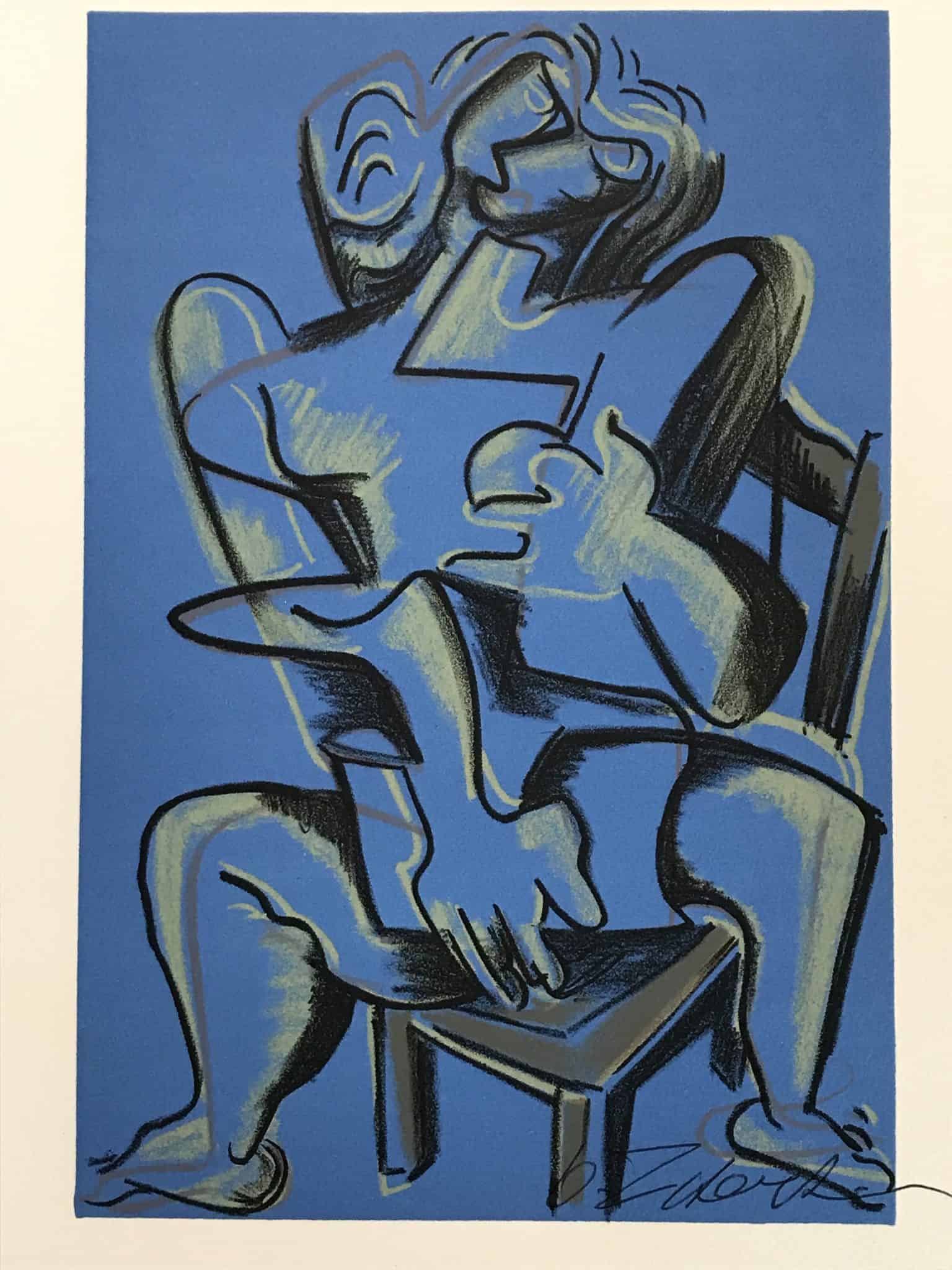 Lithographie Les Travaux d&rsquo;Hercule, Ossip Zadkine 1960