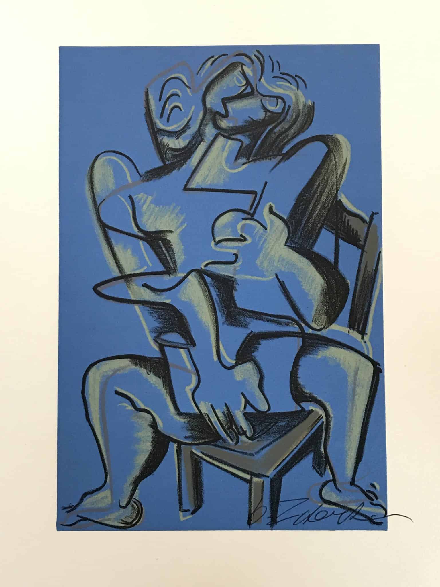 Lithographie Les Travaux d&rsquo;Hercule, Ossip Zadkine 1960
