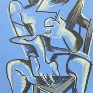 Zadkine – Lithographie – Les travaux d’Hercule – Bleue