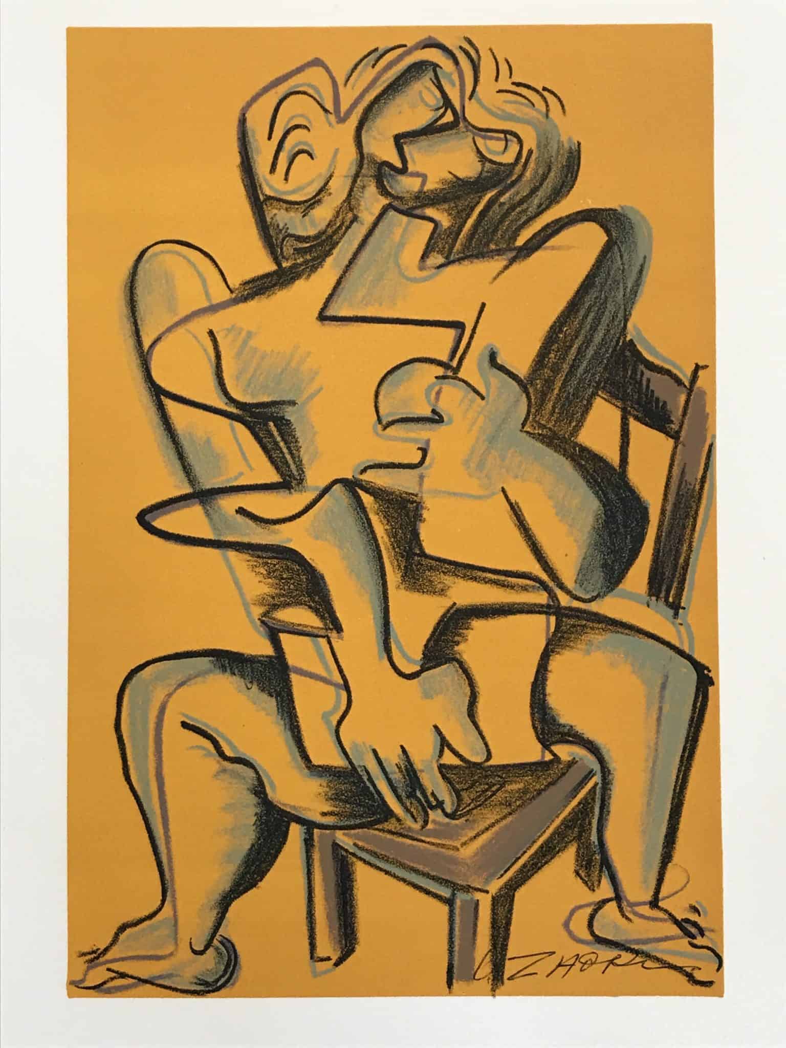 Zadkine – Lithographie Les Travaux d’Hercule (1960)