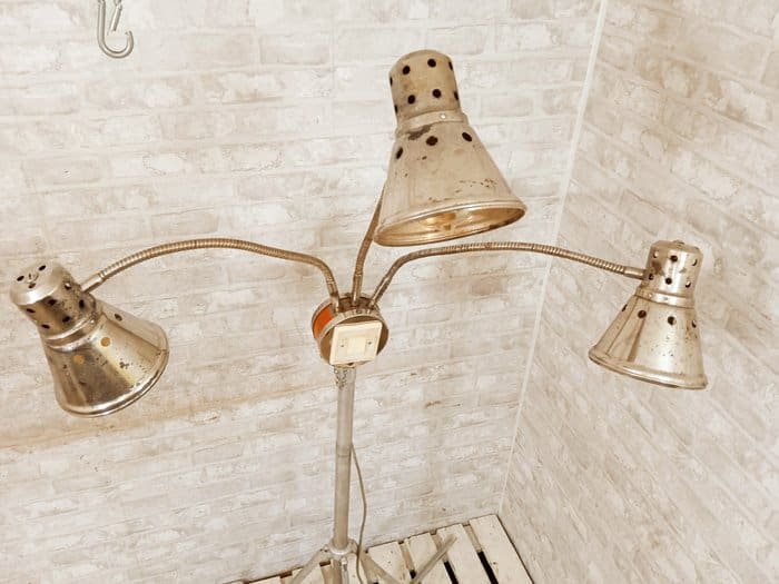 Lampadaire, Lampe Industrielle Vintage – Acier, Aluminium, En alliage, Métal