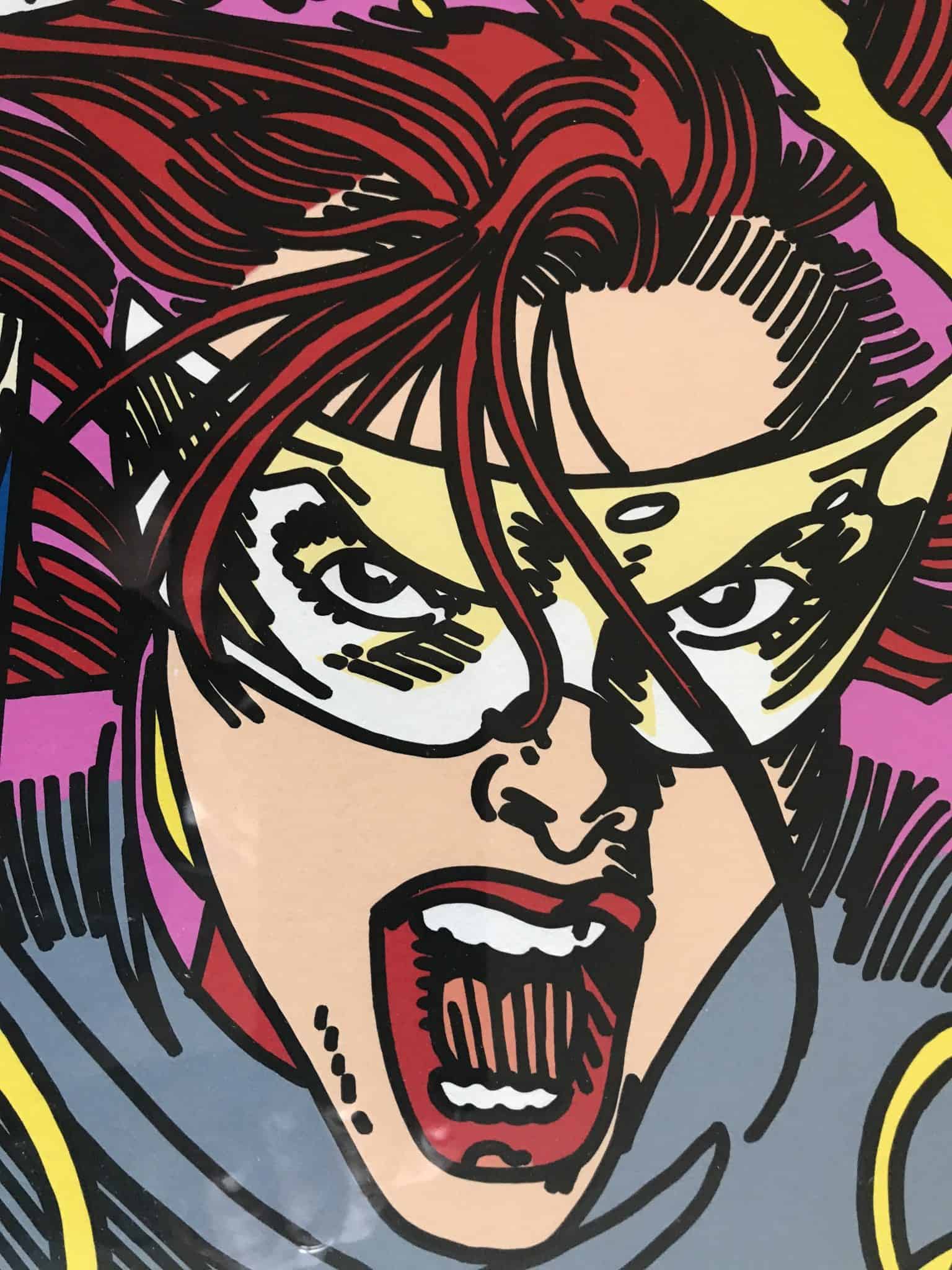 Erró — Lithographie en couleurs, composition pop art féminine, édition 67/199