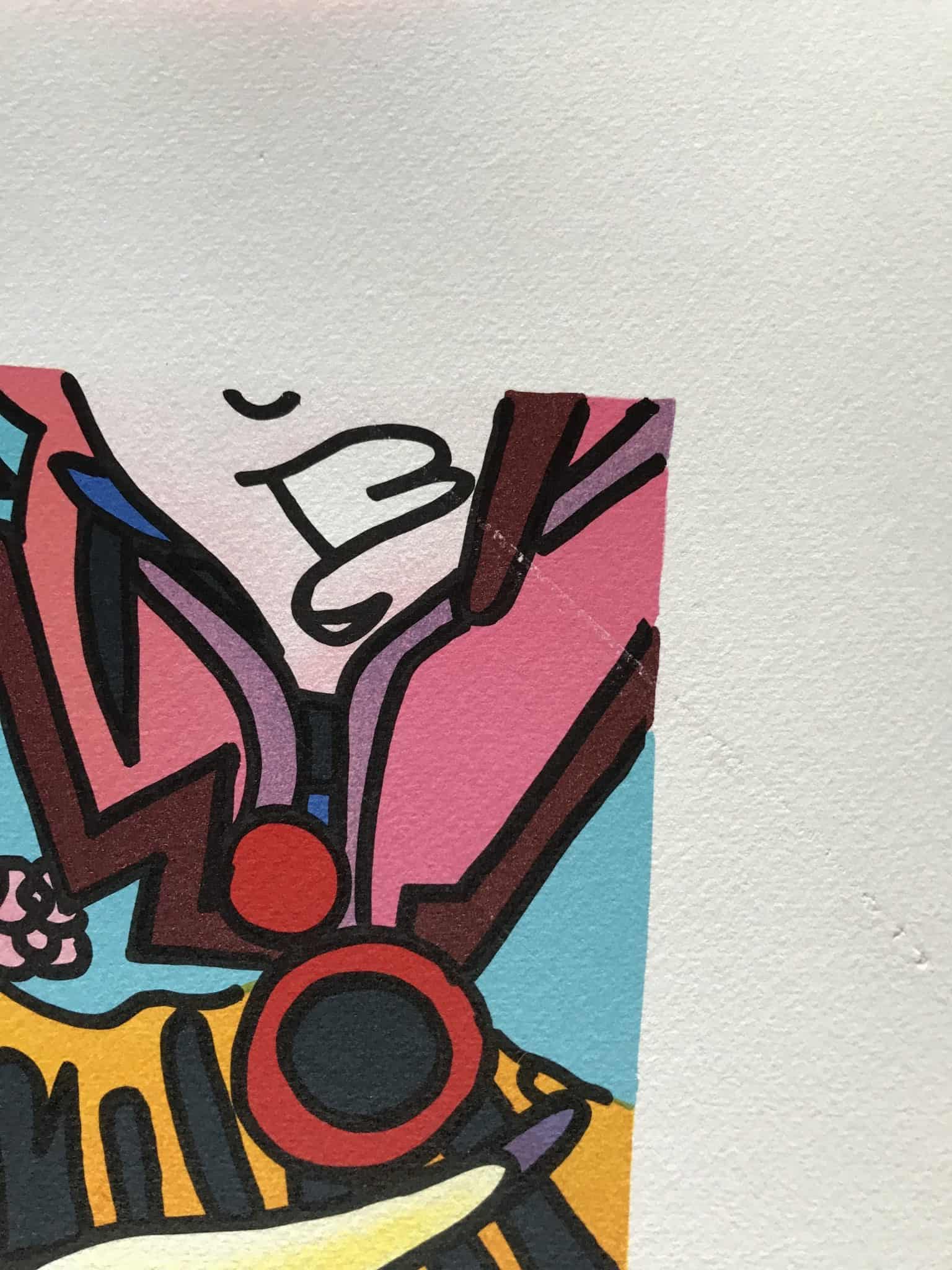 Erró — Lithographie en couleurs, composition pop art féminine, édition 67/199