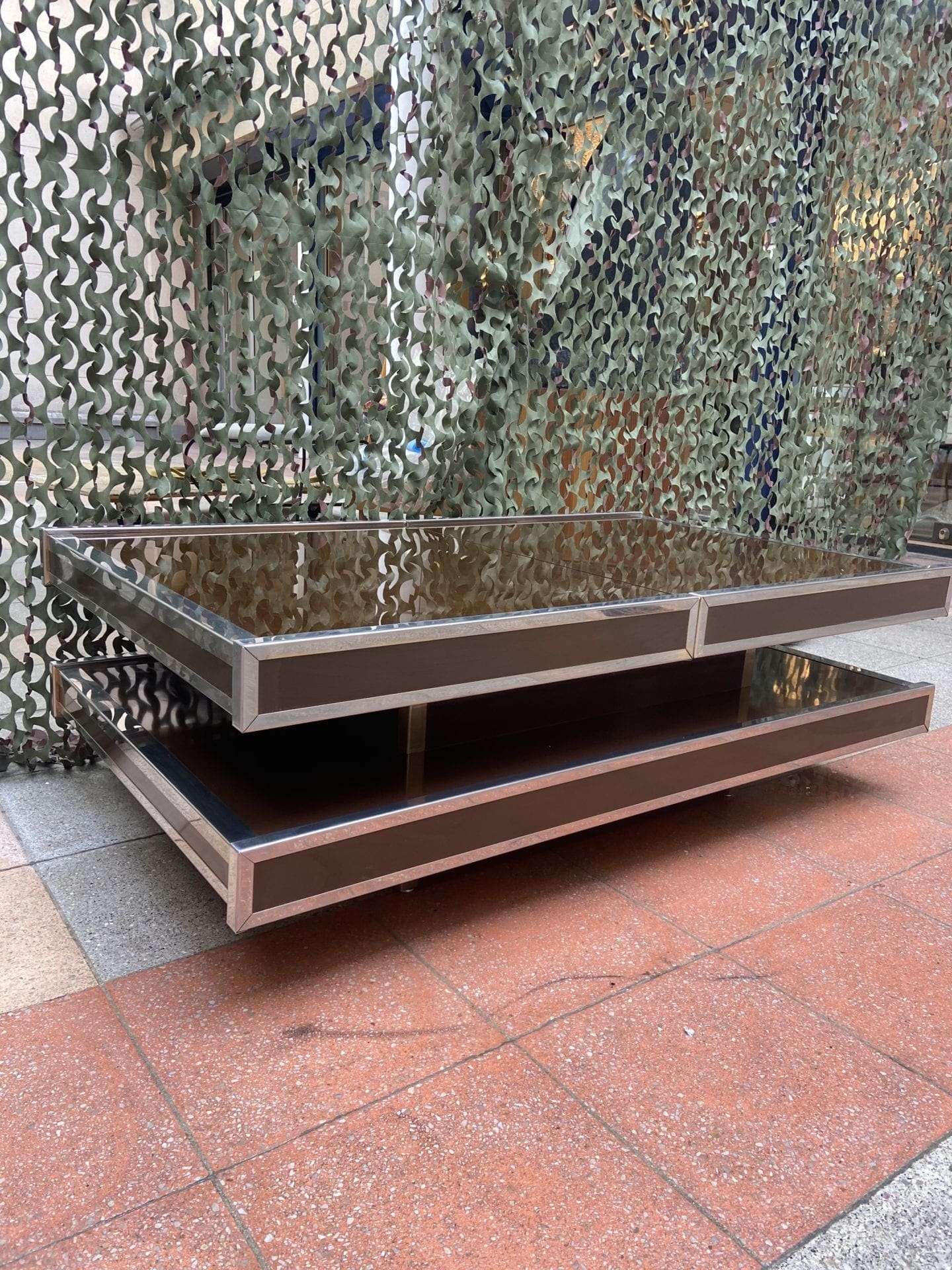 Willy Rizzo – Double table bar basse 