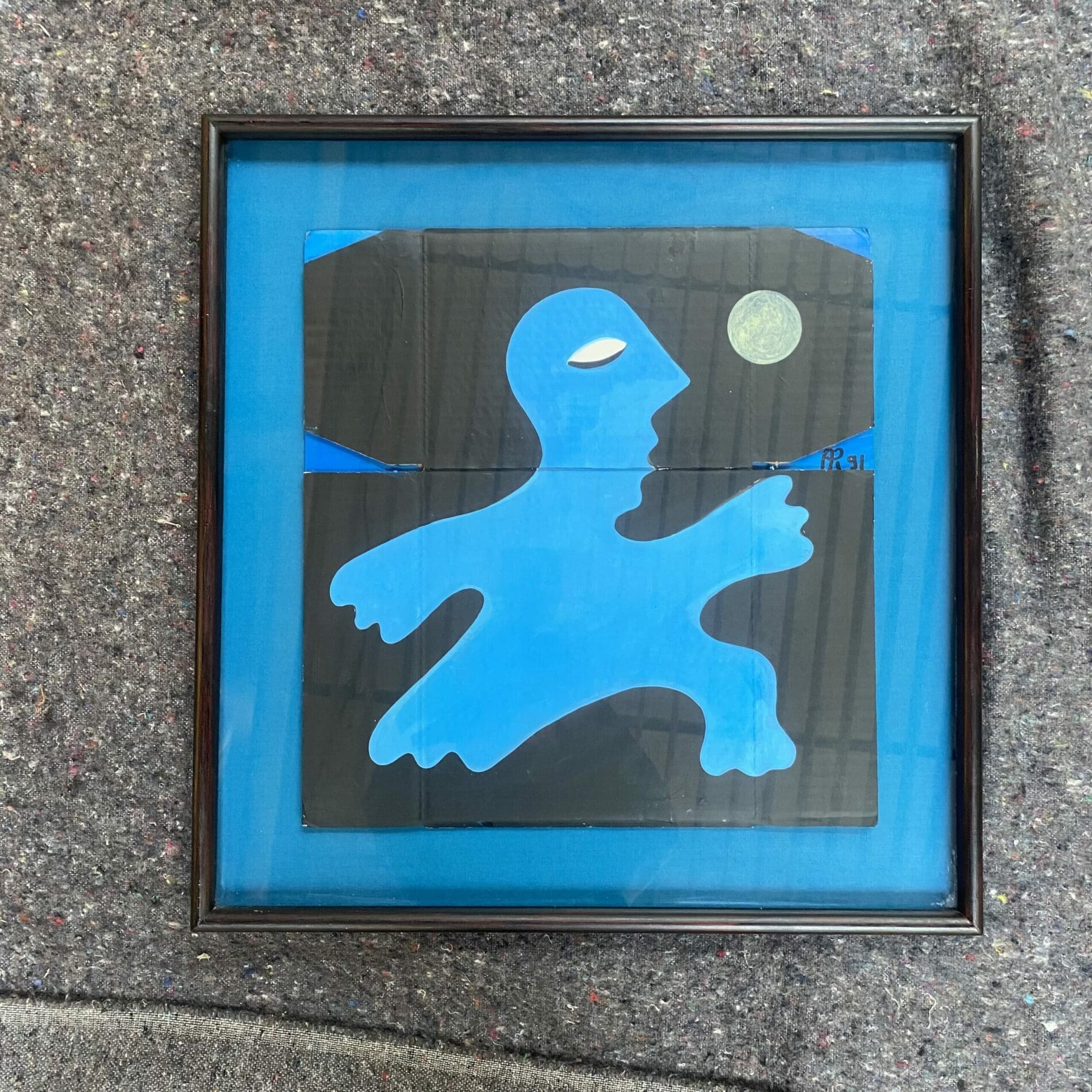 « L&rsquo;Homme Bleu » – Œuvre Originale par Alain Rothstein