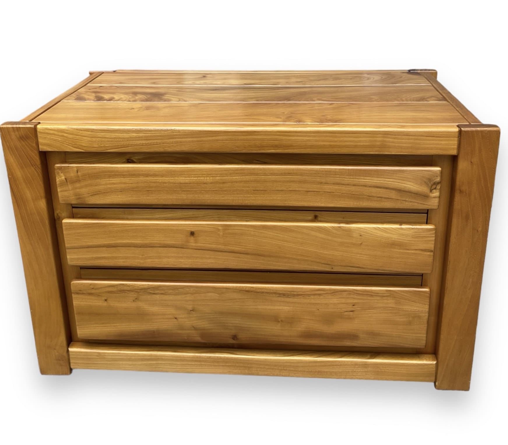 Pierre Chapo – Commode Vintage en Orme Massif (1975)
